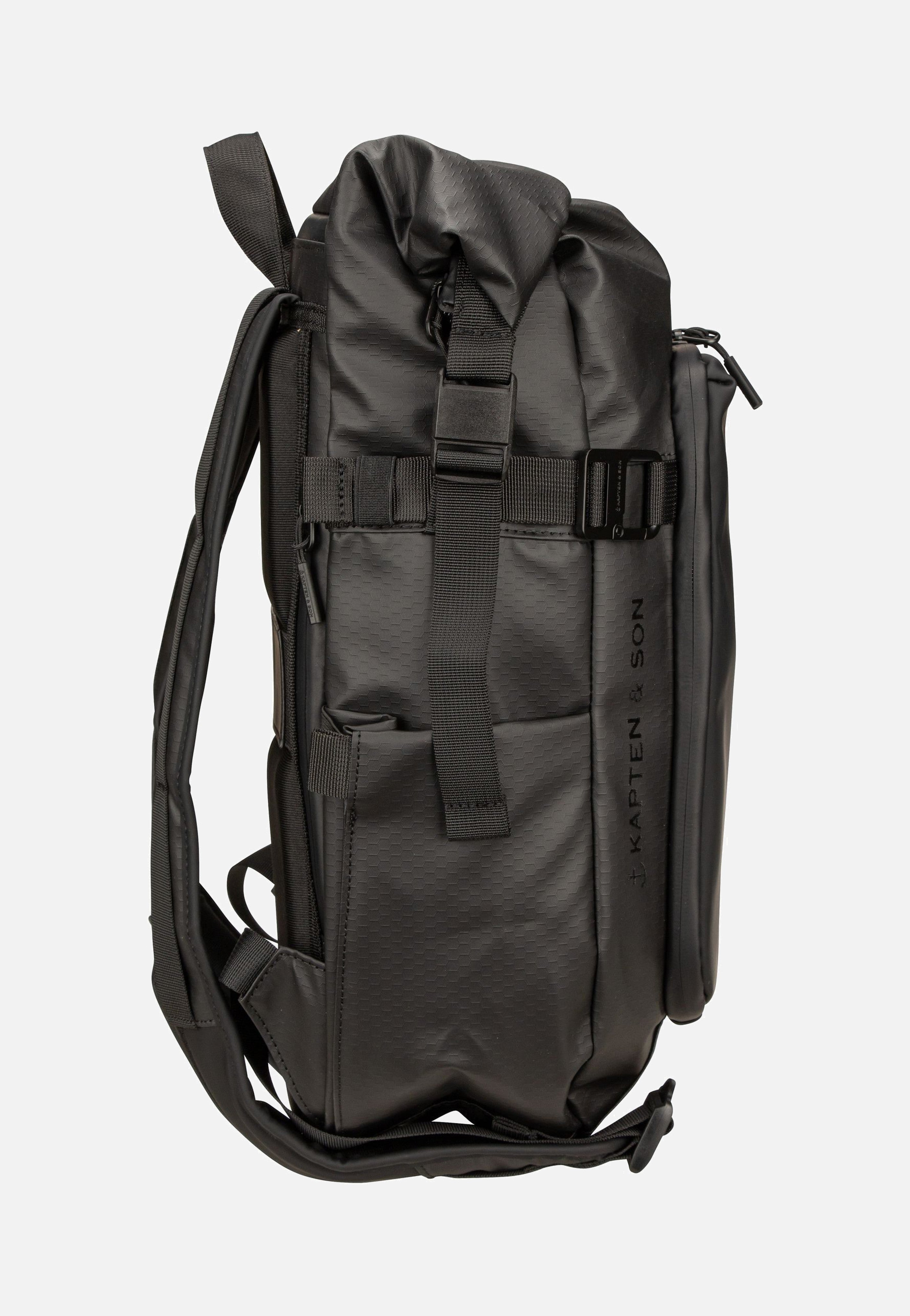 Kapten & Son - Lisbon Small All Black - Backpack | Neutral-Image