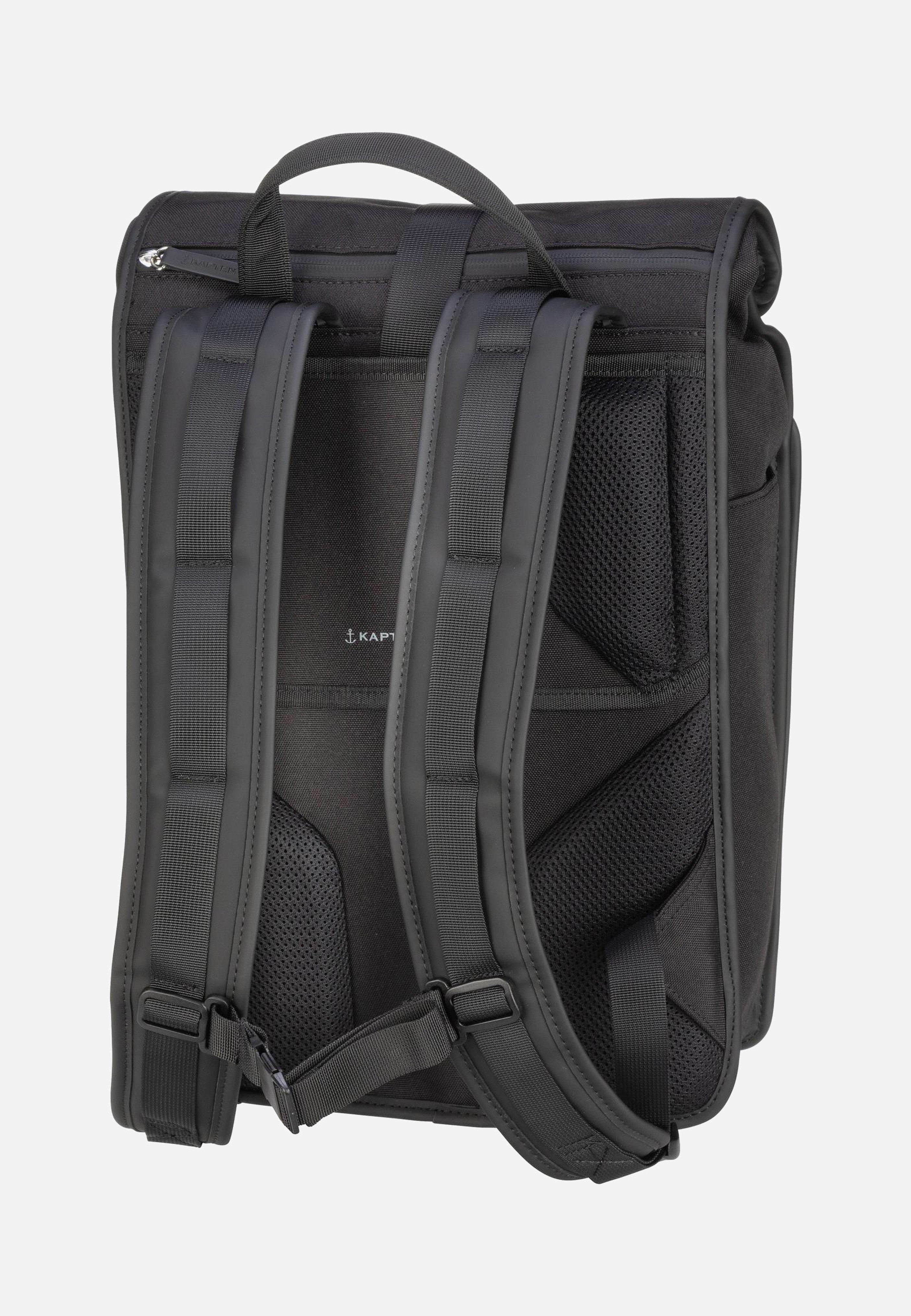 Kapten & Son - Lund Pro All Black - Rolltop Backpack | Neutral-Image