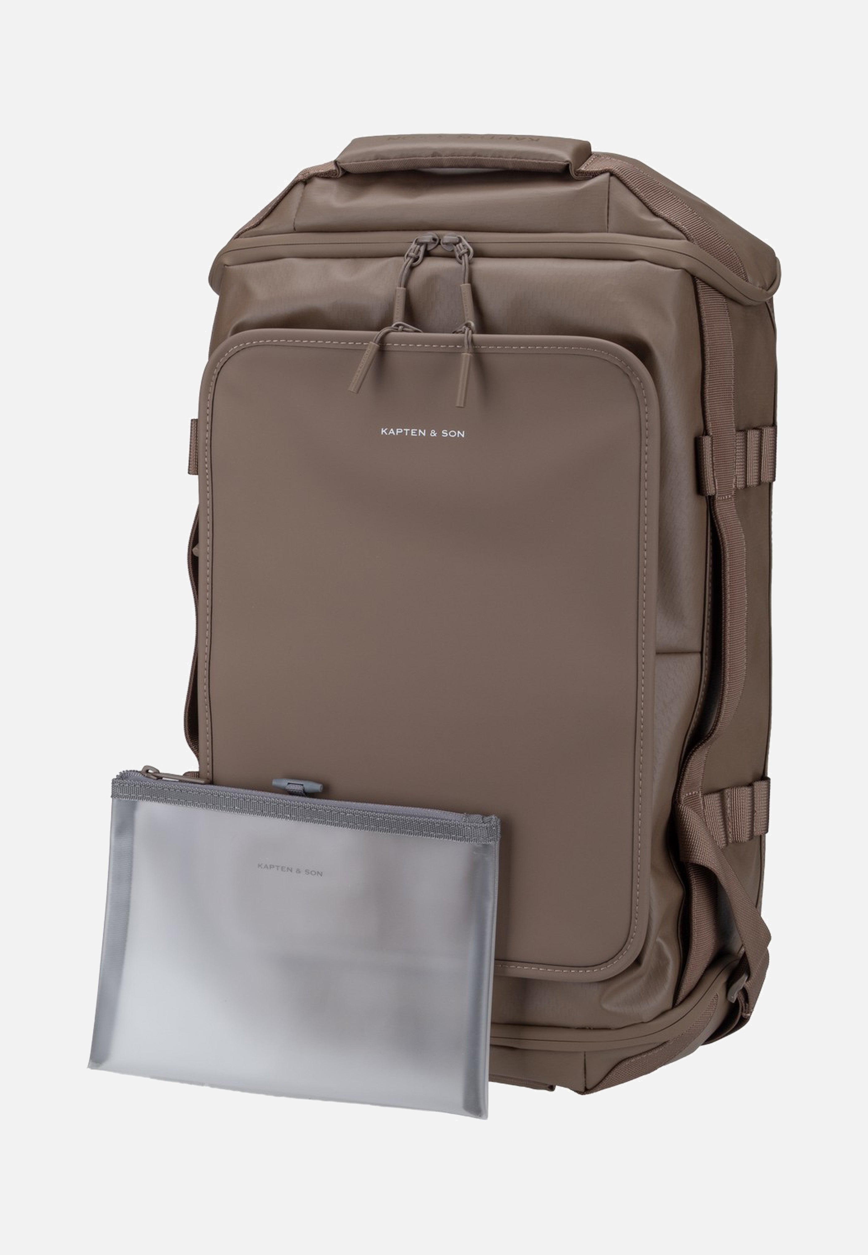 Kapten & Son Lisbon Duffle Backpack Small Walnut Travel Backpack