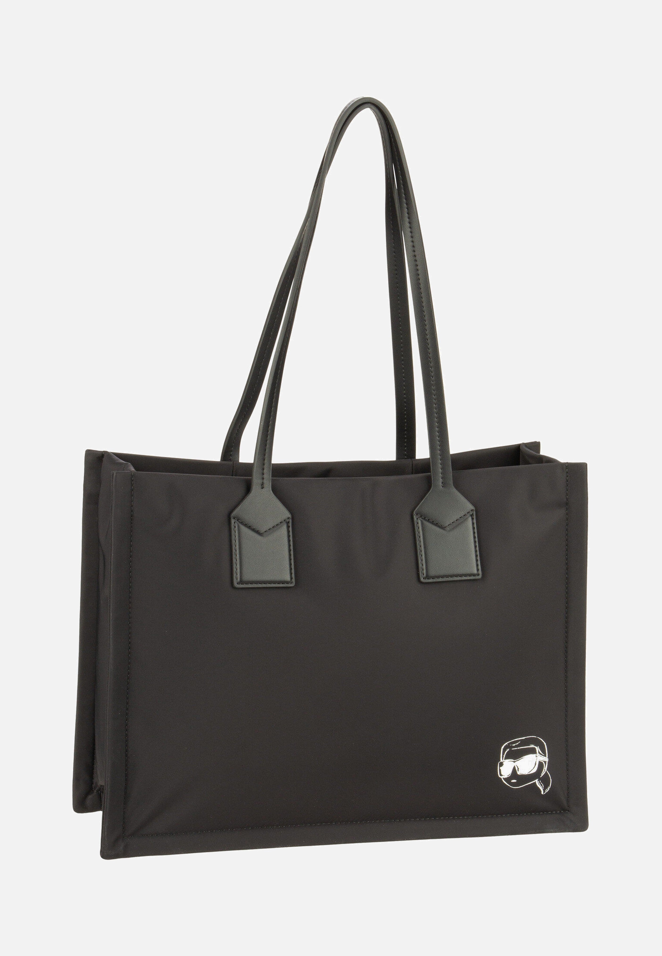 Karl Lagerfeld - Ikon Nylon outl MD Square 30175 Black - Shopper | Women-Image