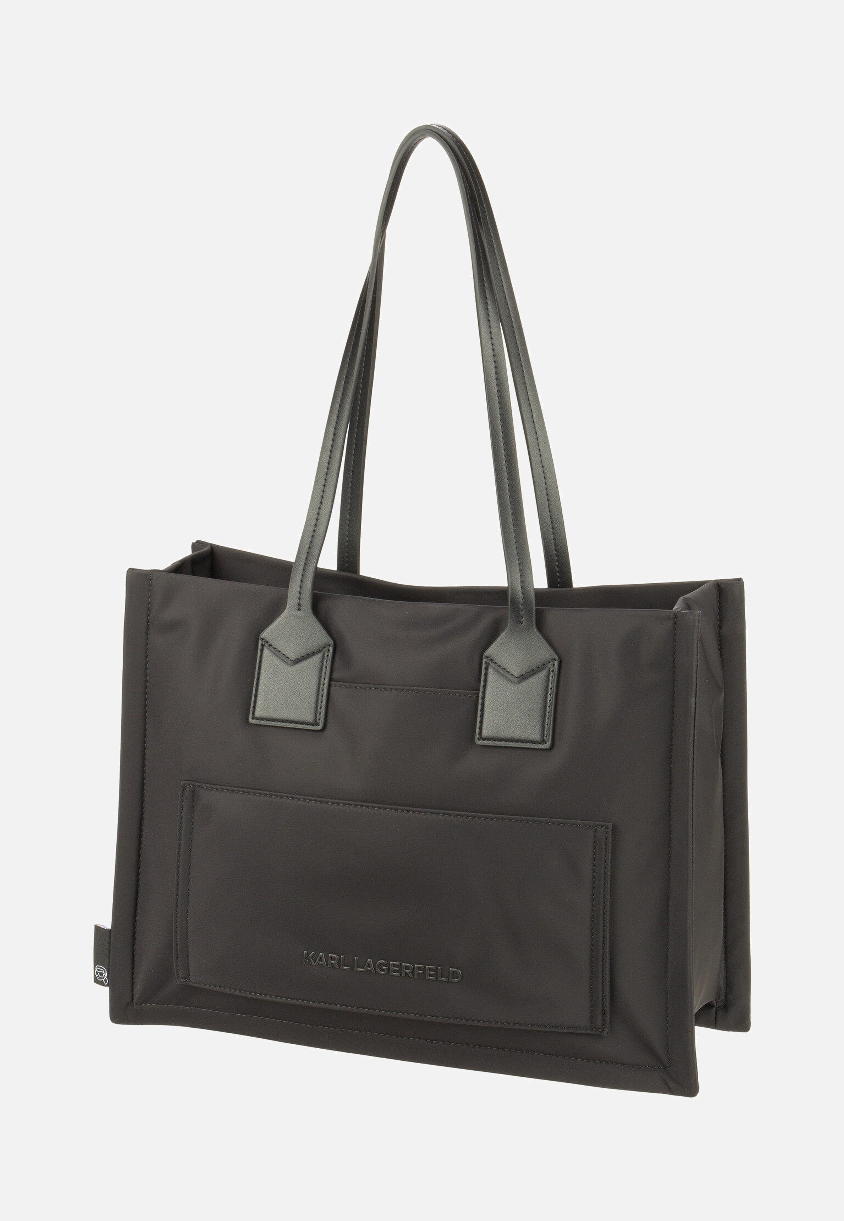 Karl Lagerfeld - Ikon Nylon outl MD Square 30175 Black - Shopper | Women-Image