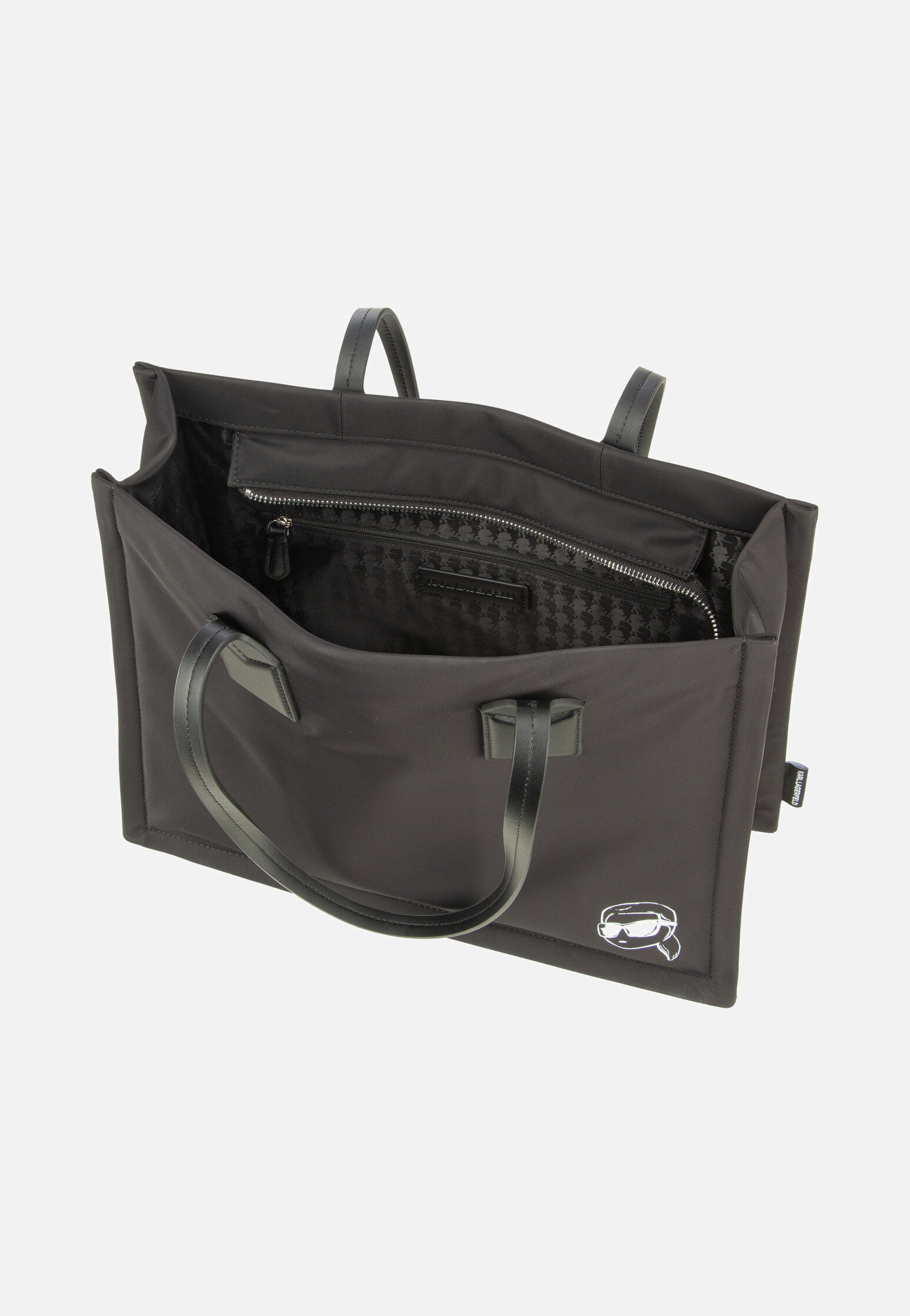 Karl Lagerfeld - Ikon Nylon outl MD Square 30175 Black - Shopper | Women-Image