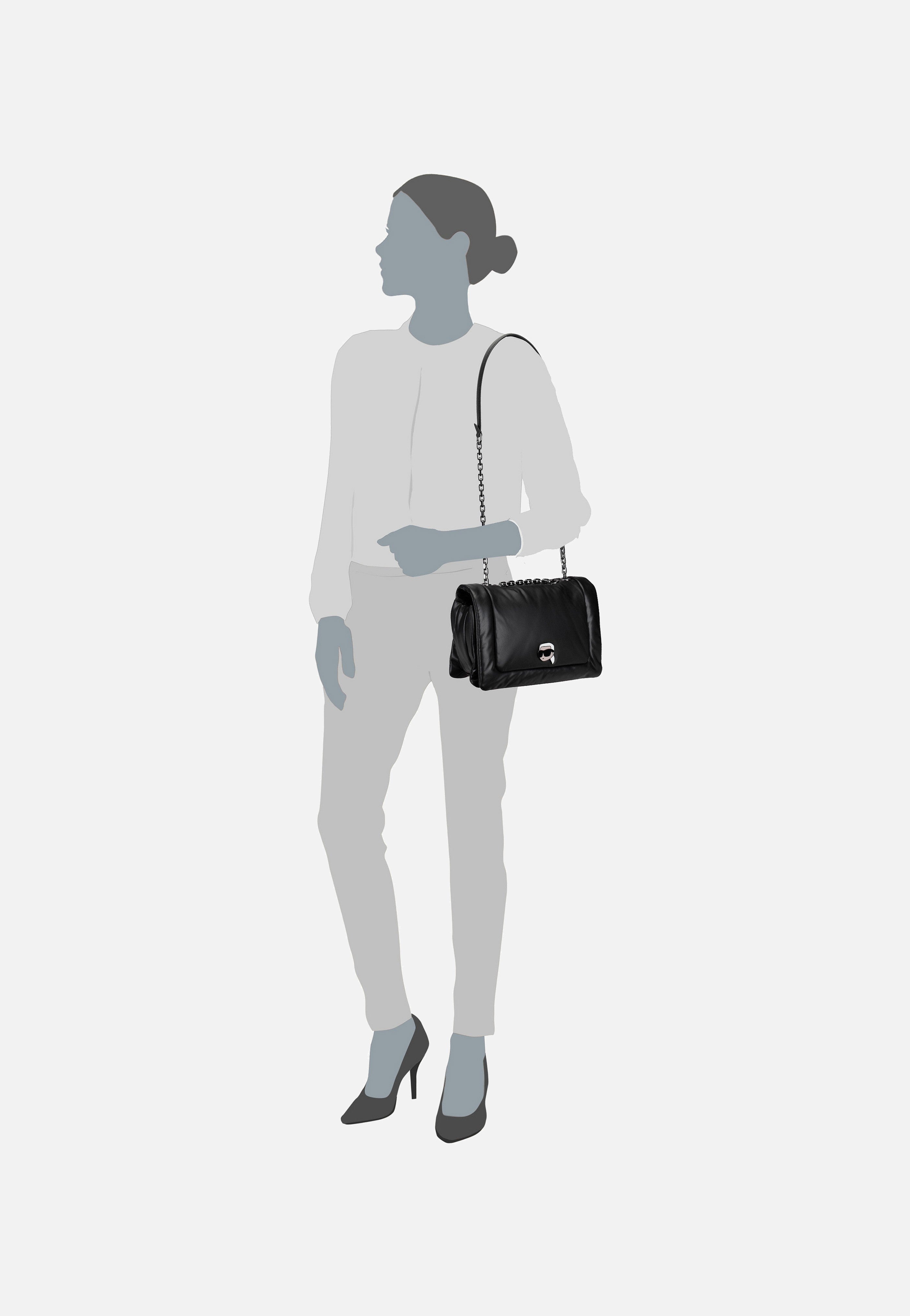 Karl Lagerfeld - K/Ikonik 2.0 Puffy PU SHB Black - Shoulder Bag | Women-Image