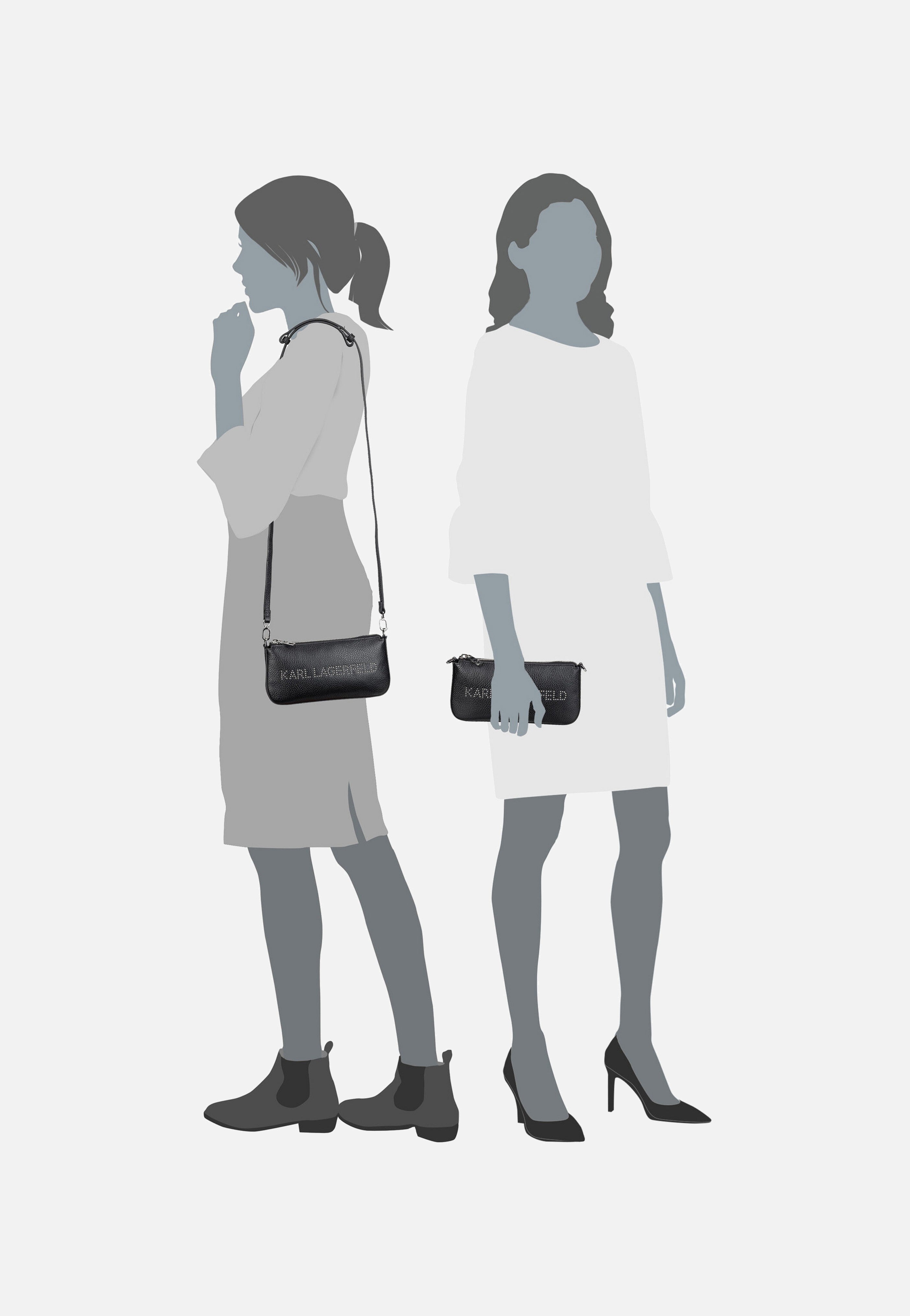 Karl Lagerfeld - K/Marché 246W3291 Black - Clutch | Neutral-Image