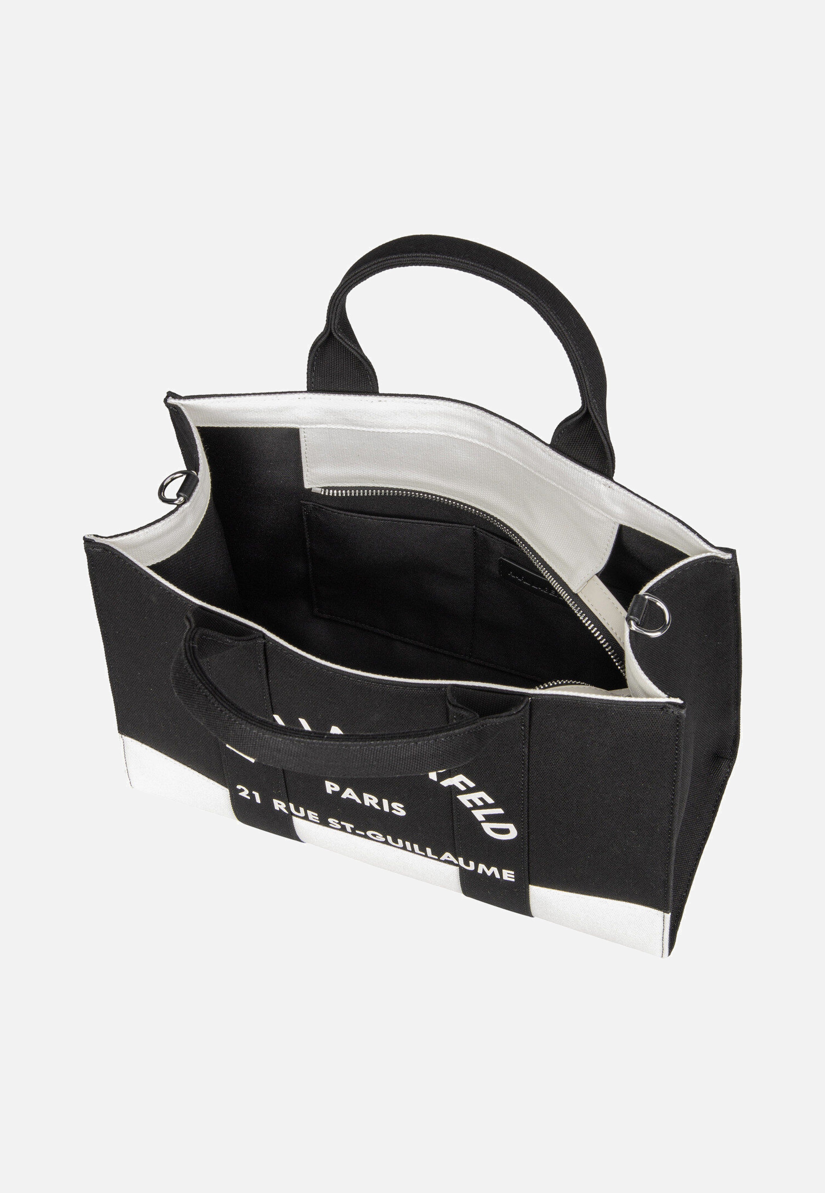 Karl Lagerfeld - K/RSG Square MD Col. Block 50025 Cannoli Cream/Black - Tote Bag | Women-Image