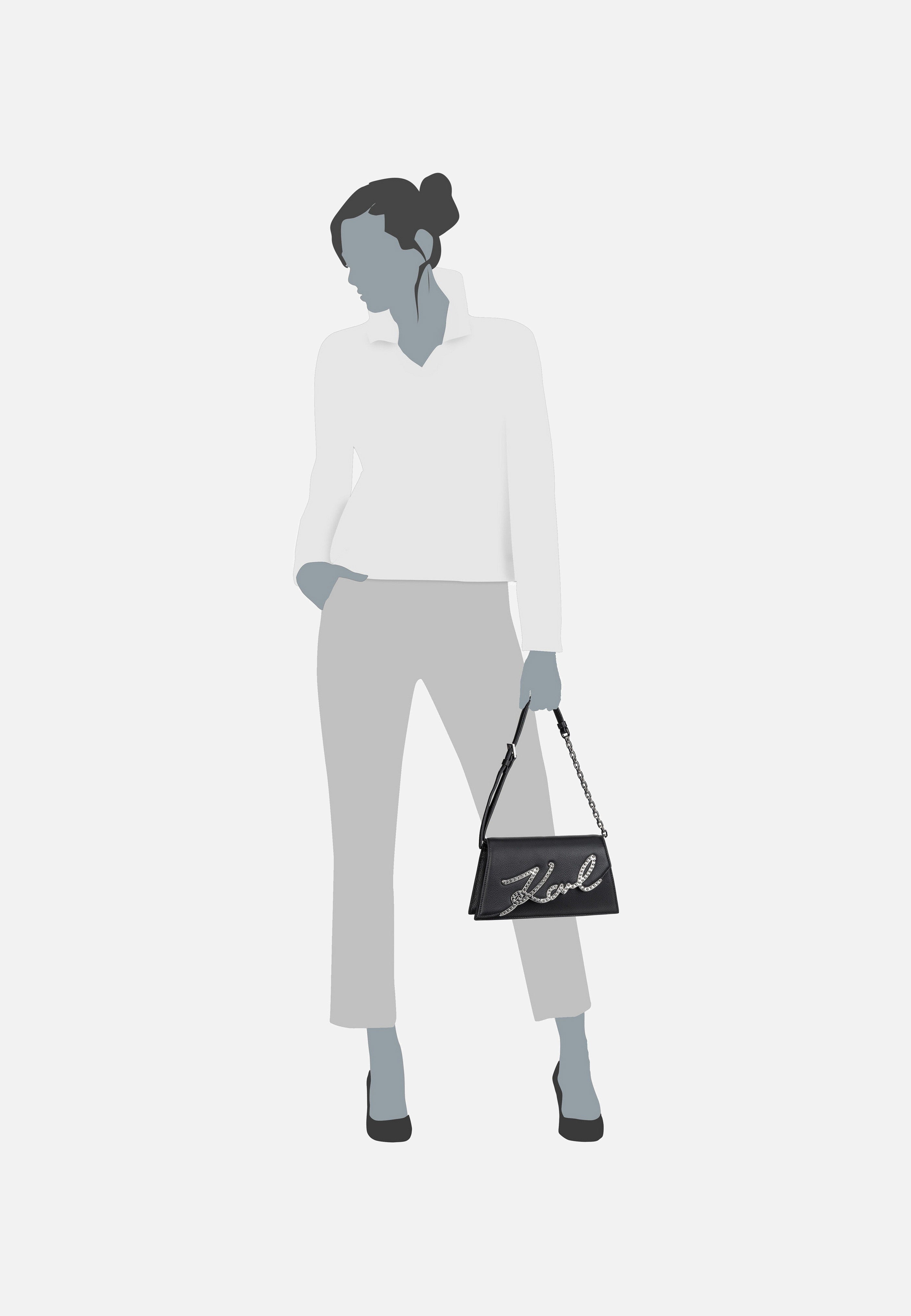 Karl Lagerfeld - K/Signature 2.0 SP SHB Studs Black - Evening Bag | Neutral-Image