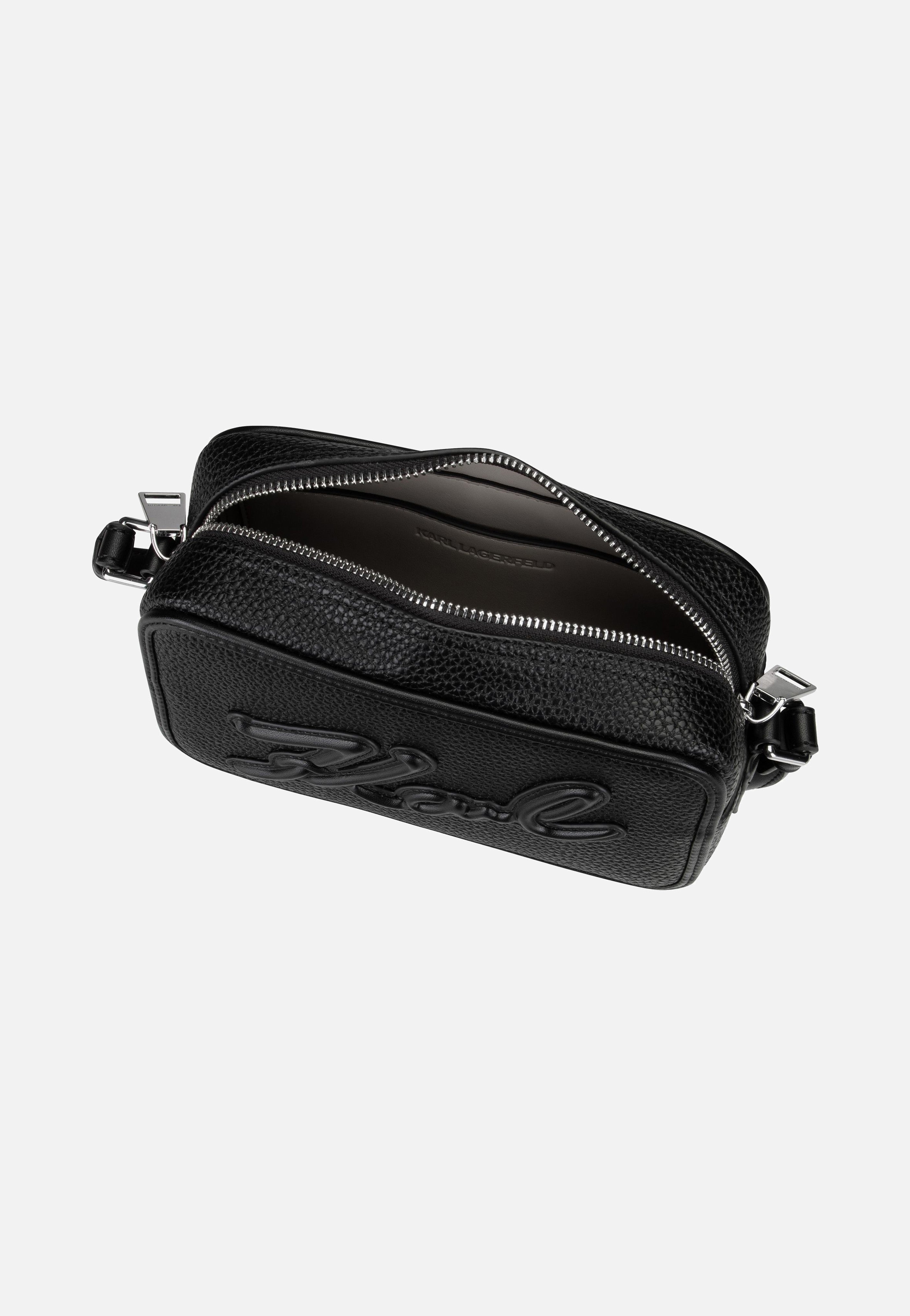 Karl Lagerfeld K/Skuare Camerabag Grainy Black Crossbody Bag