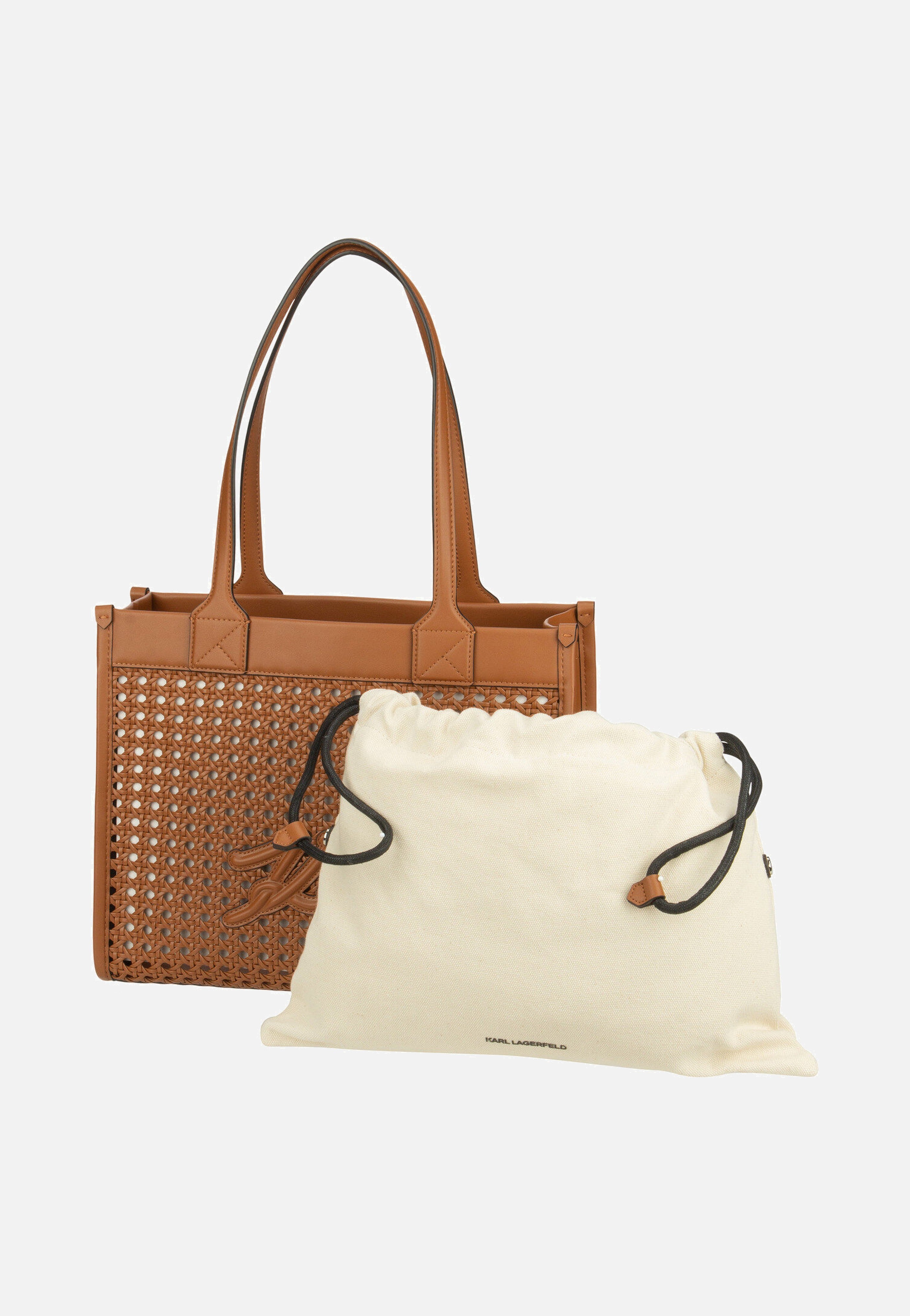 Karl Lagerfeld - K/Skuare MD Woven 30052 Dark Tan - Shopper | Women-Image