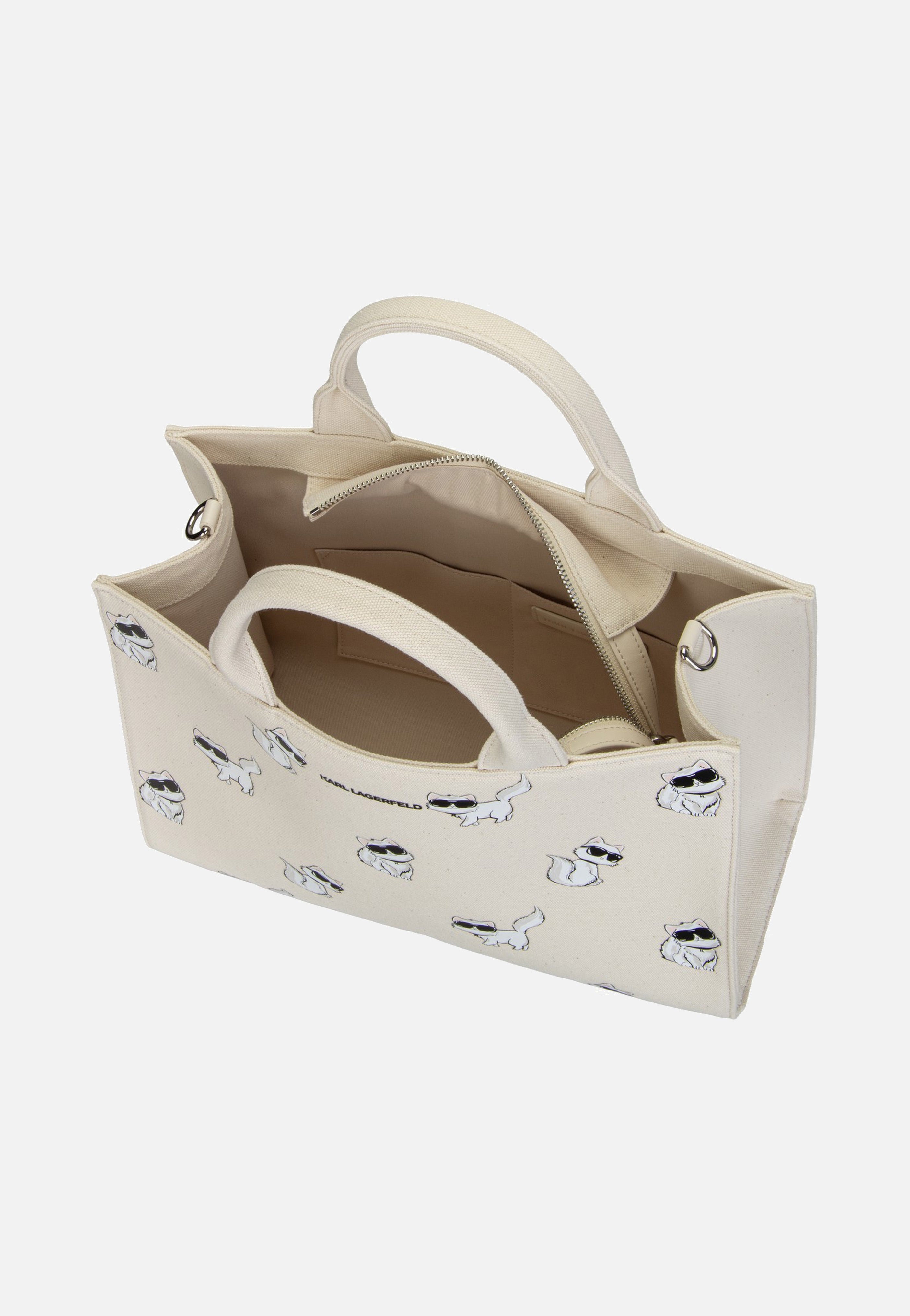 Karl Lagerfeld Ikon Choupette MD Square Tote Natural - Tote Bag