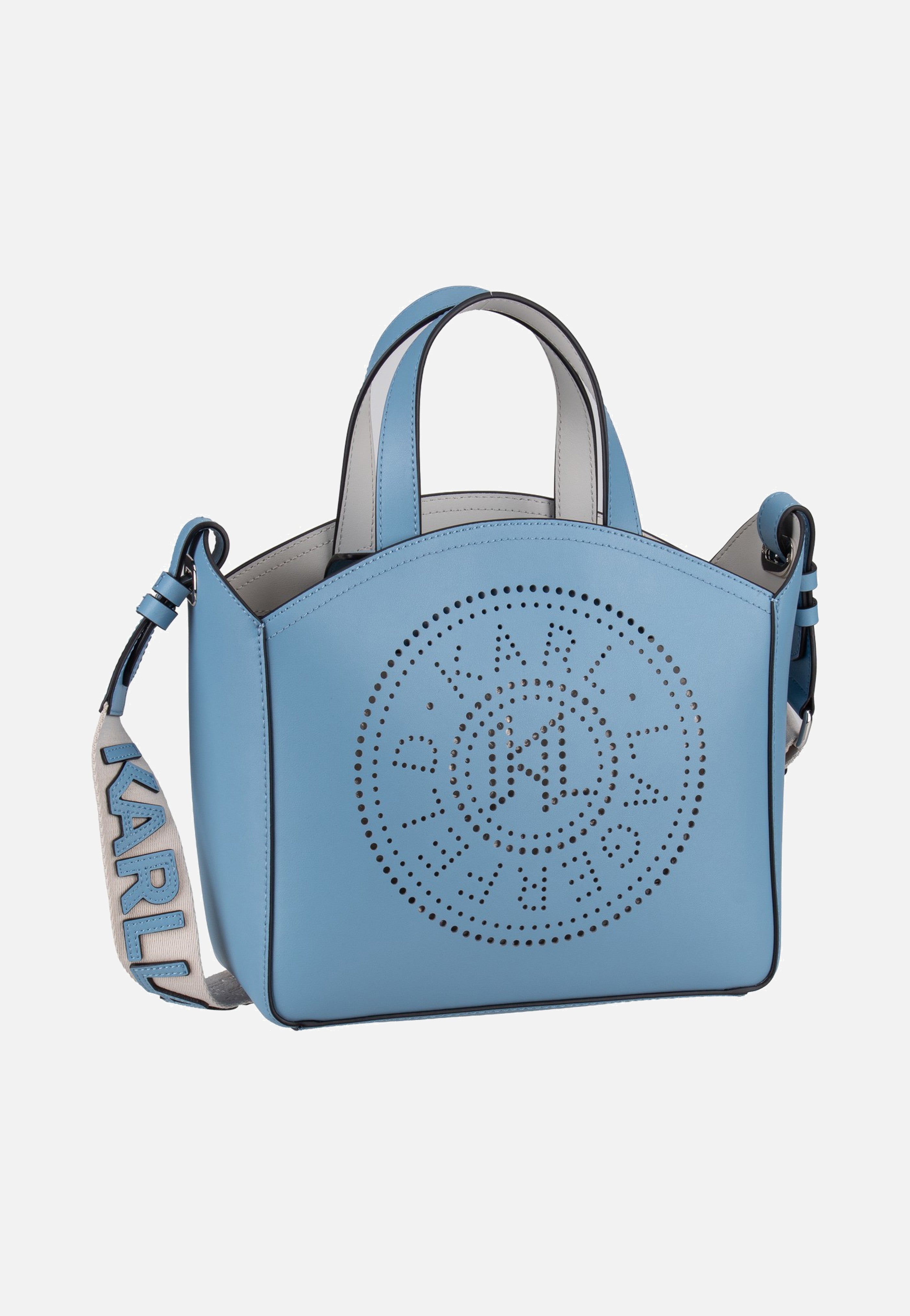 Karl Lagerfeld - K/Circle SM Perforated Blue Bloom - Tote Bag | Women-Image