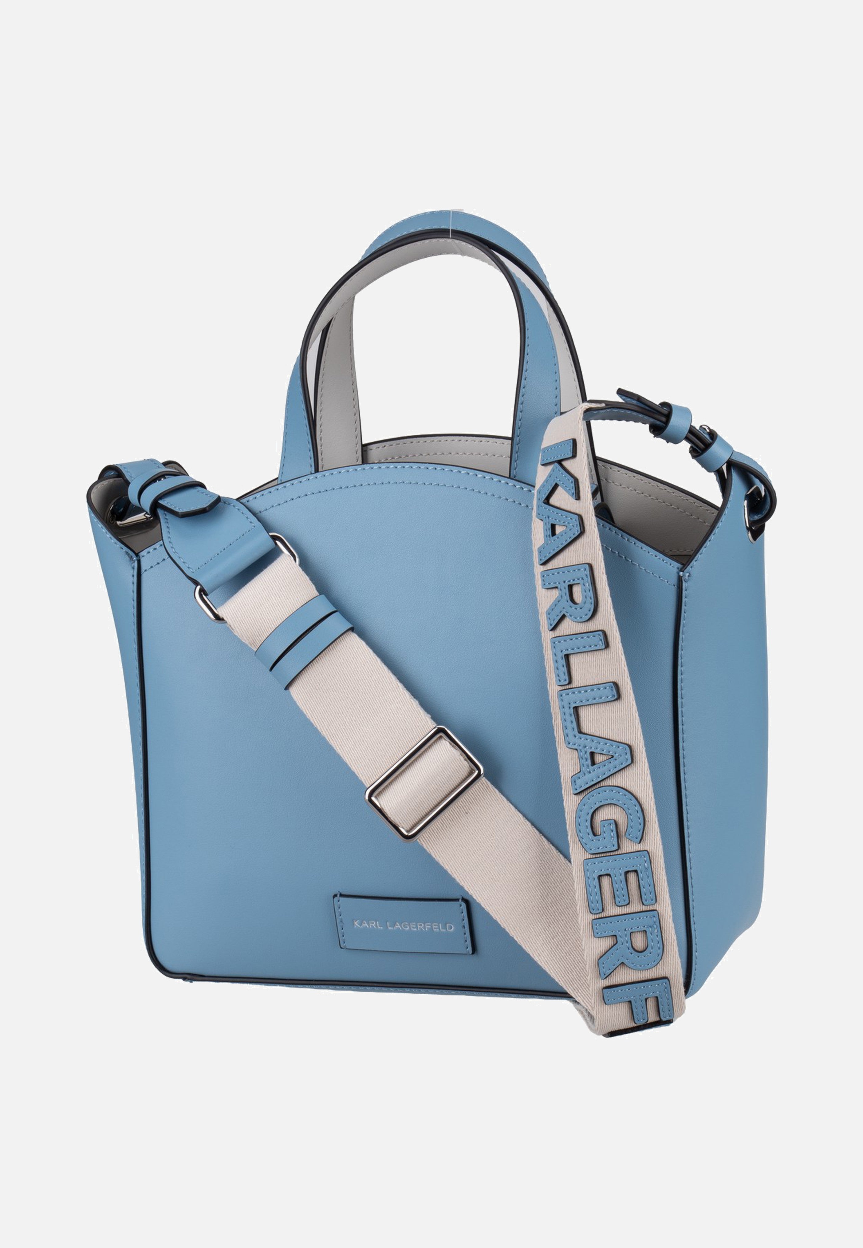 Karl Lagerfeld K/Circle SM Perforated Blue Bloom Tote Bag
