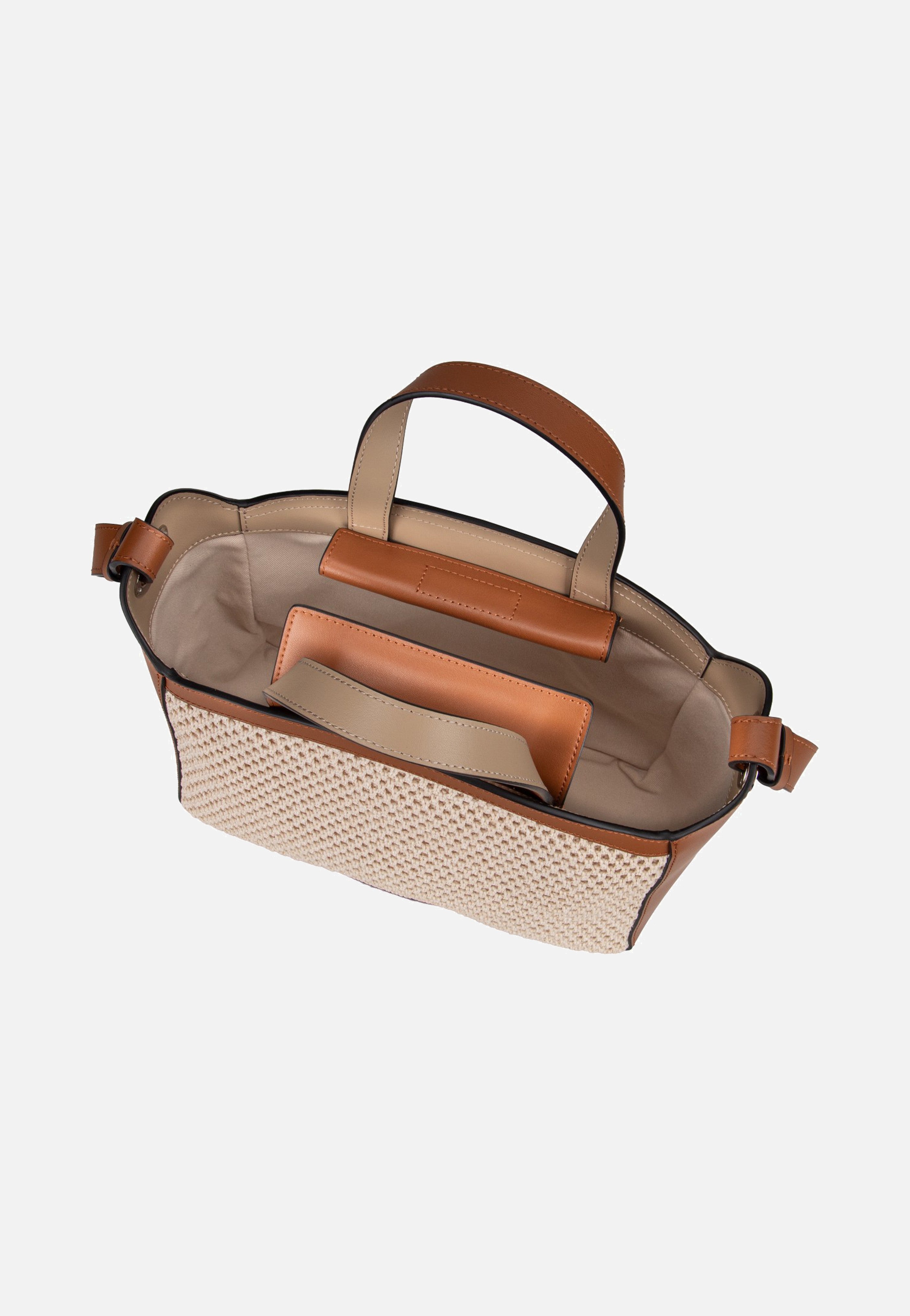 Karl Lagerfeld - K/Circle SM Tote Raffia Mesh Natural/Tan - Tote Bag | Women-Image