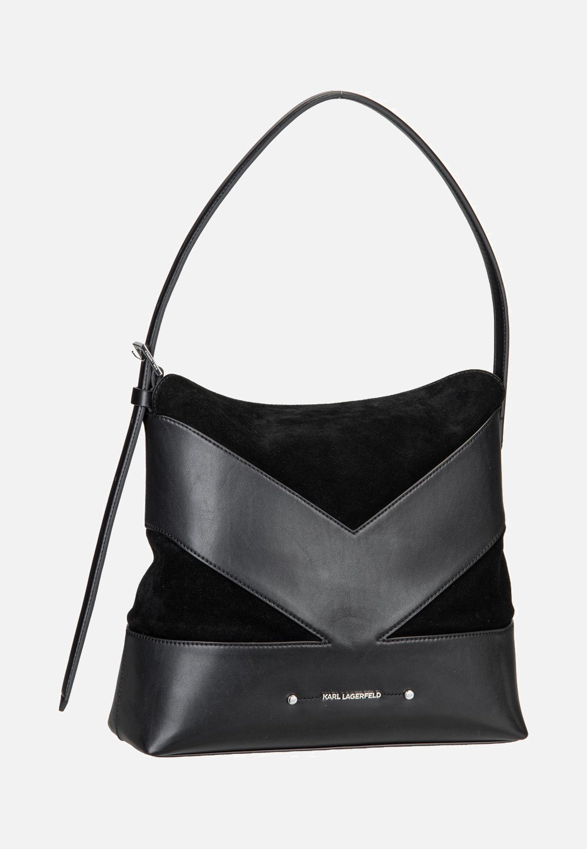 Karl Lagerfeld K/Koncept Hobo Black-Nickel  Sac Hobo