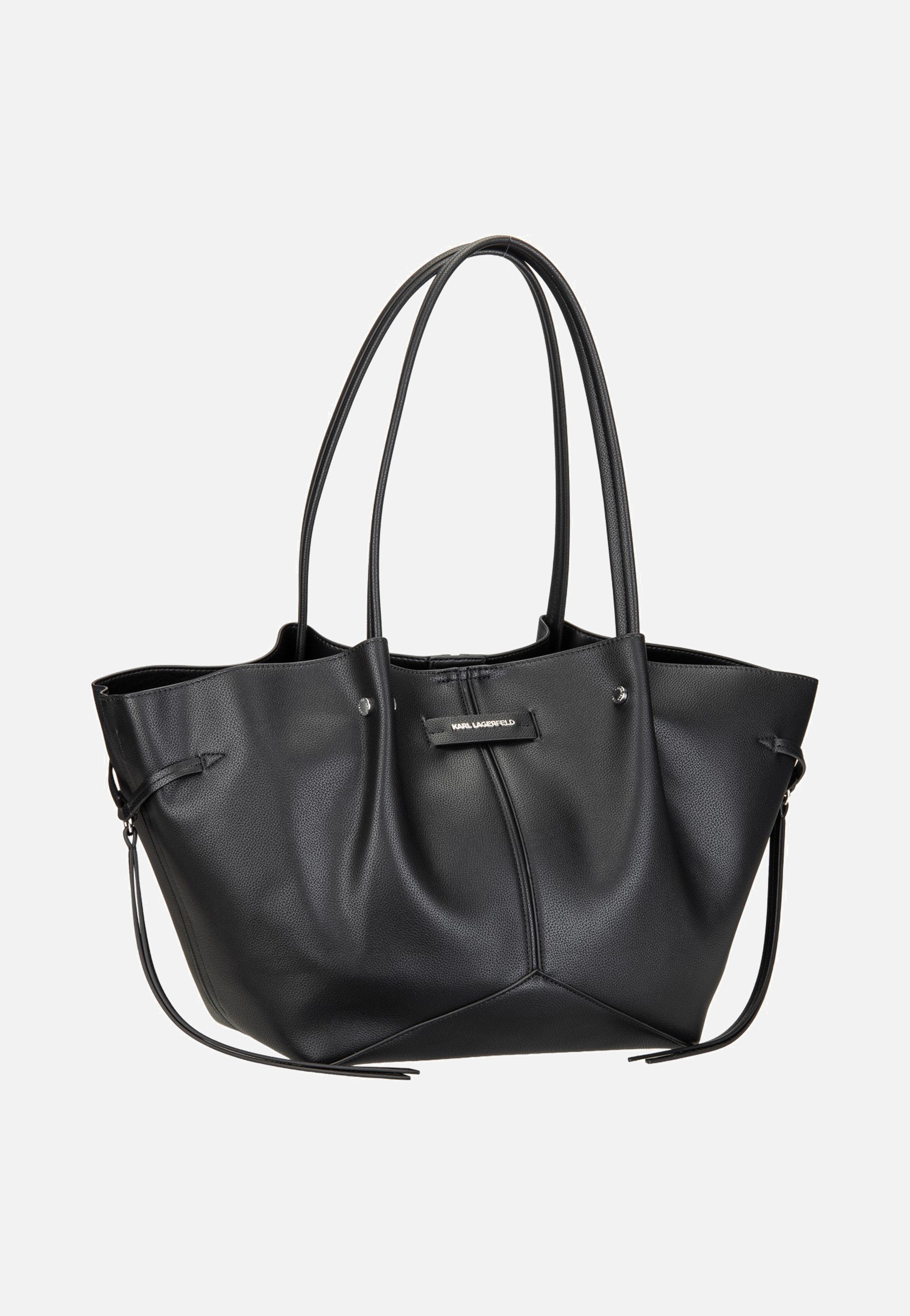 Karl Lagerfeld K/Pierced MD Tote Black-Nickel Tote Bag
