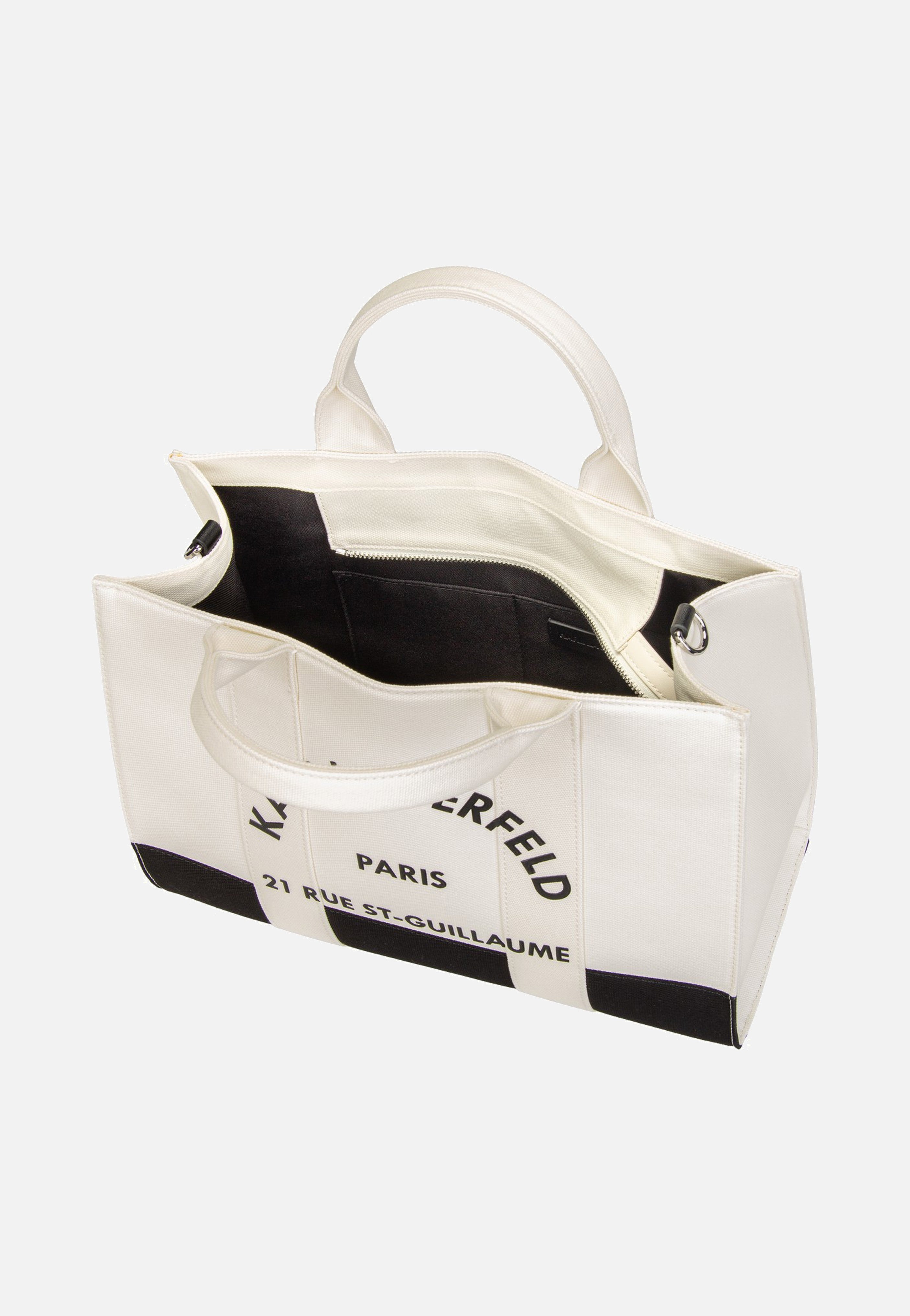 Karl Lagerfeld K/RSG Square MD Col. Block 50025 Cannoli White/Black Tote Bag