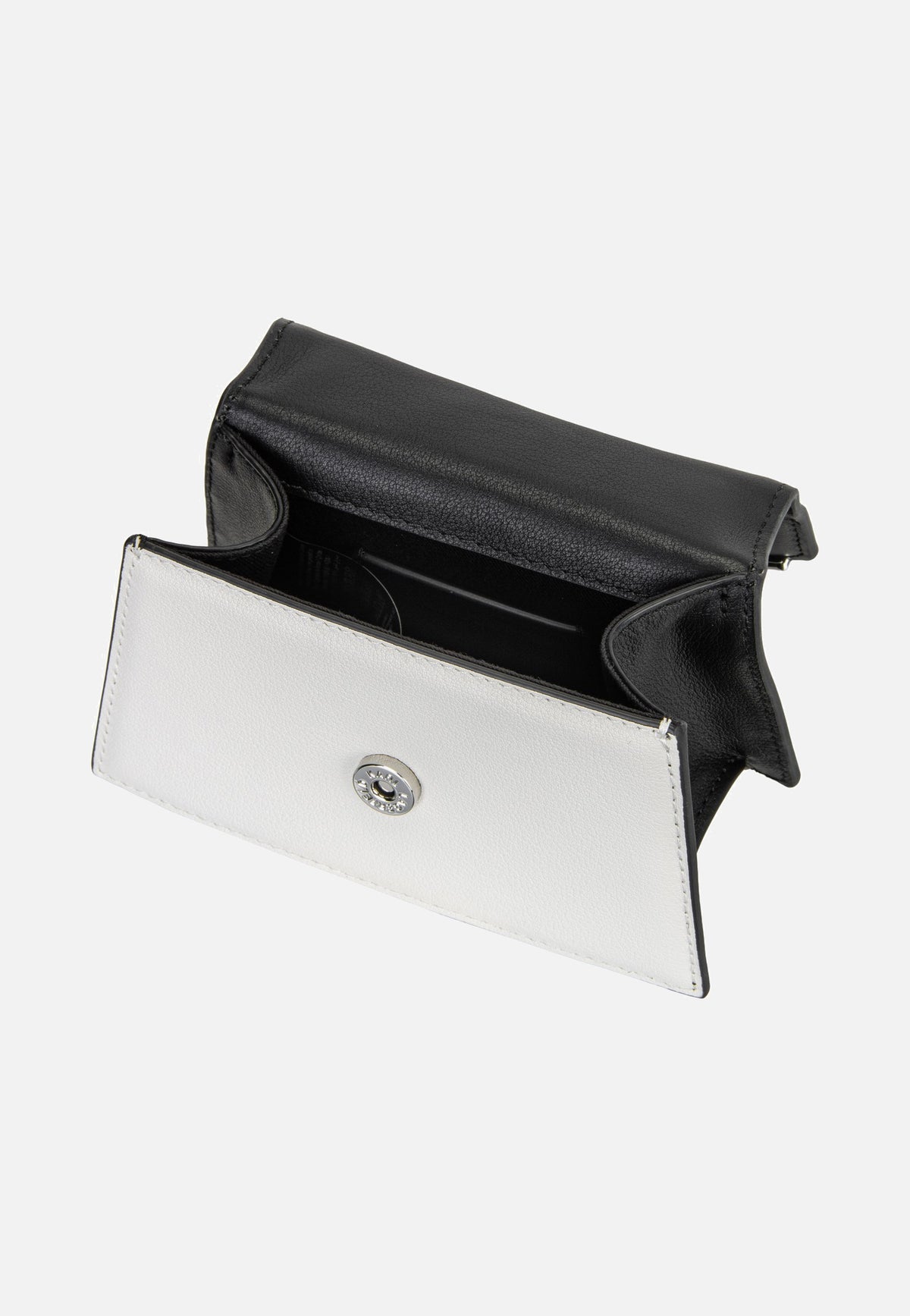 Karl Lagerfeld K/Signature 2.0 Nano Bag B/W Black/White  Handle Bag