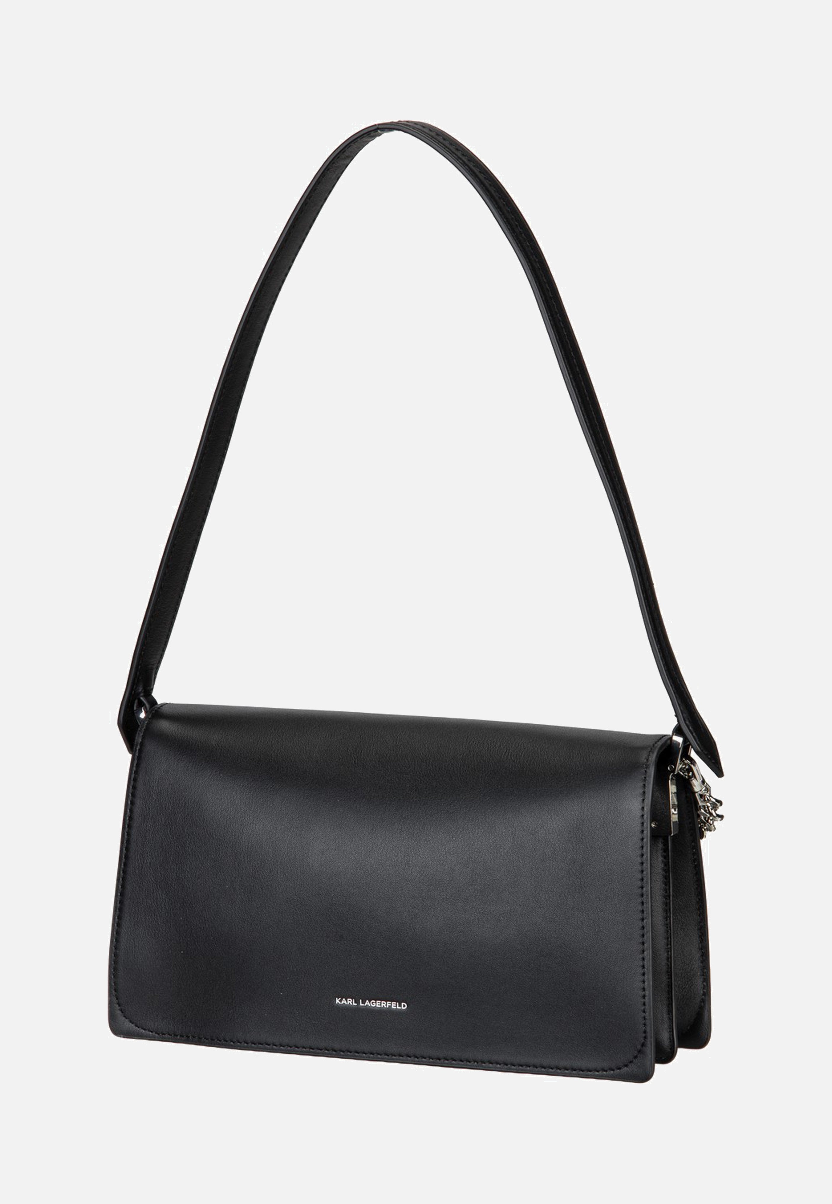 Karl Lagerfeld K/Signature Medium Flap Shb Black-Nickel  Sac de soirée