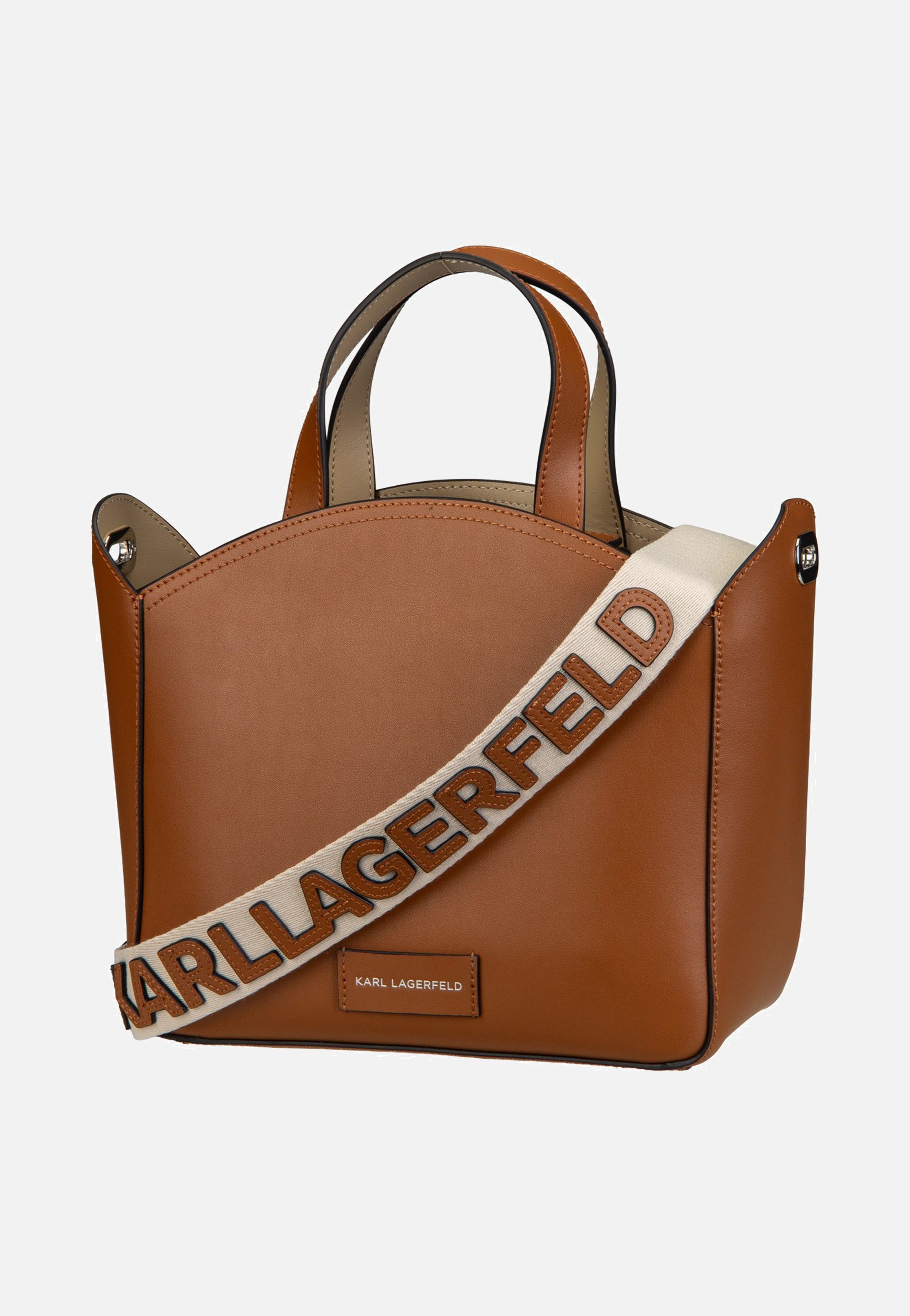 Karl Lagerfeld - K/Circle SM Perforated 30058 Dark Tan - Handle Bag | Neutral-Image