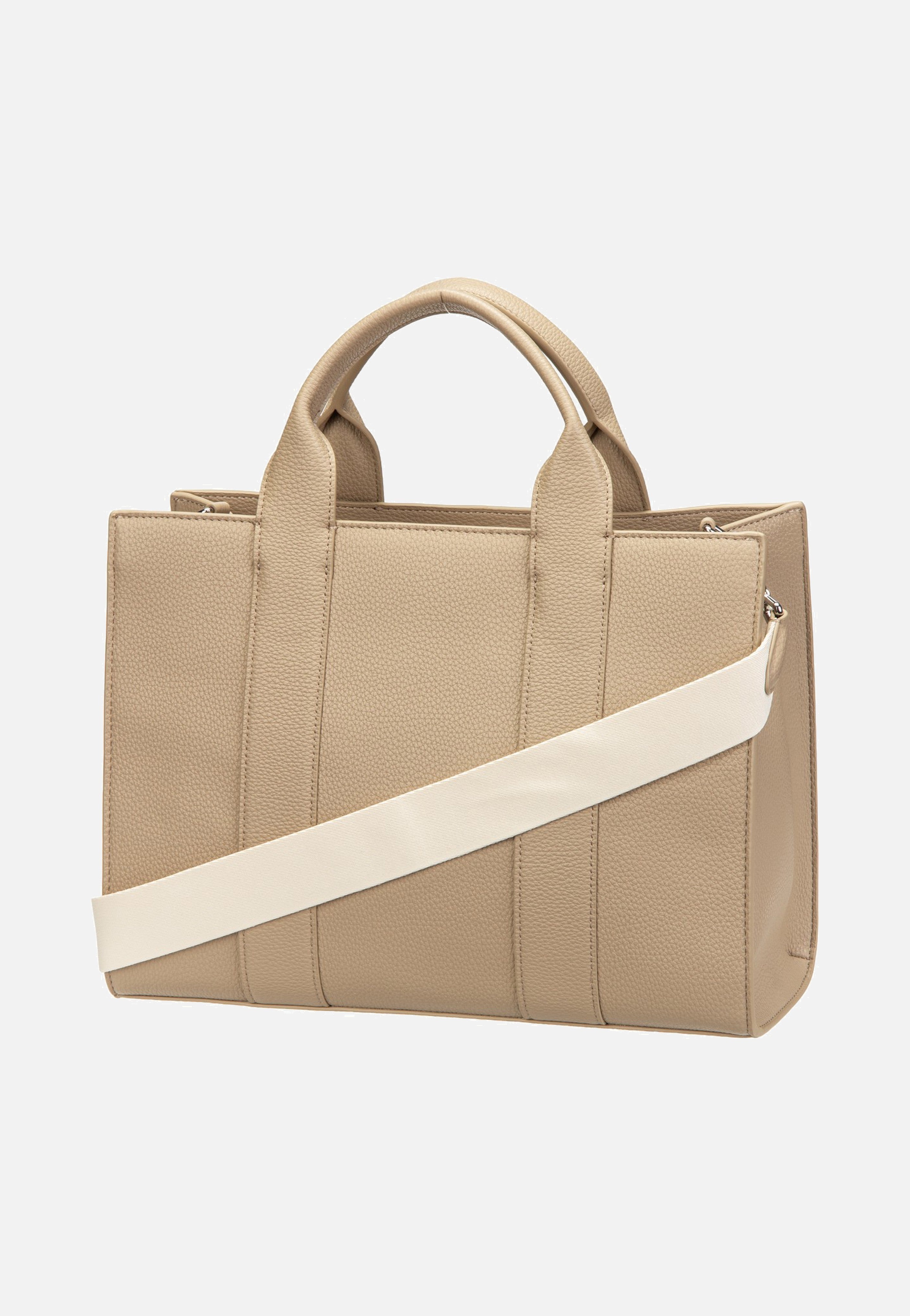 Karl Lagerfeld - K/RSG MD Square Tote Peb Emb Nougat - Tote Bag | Neutral-Image