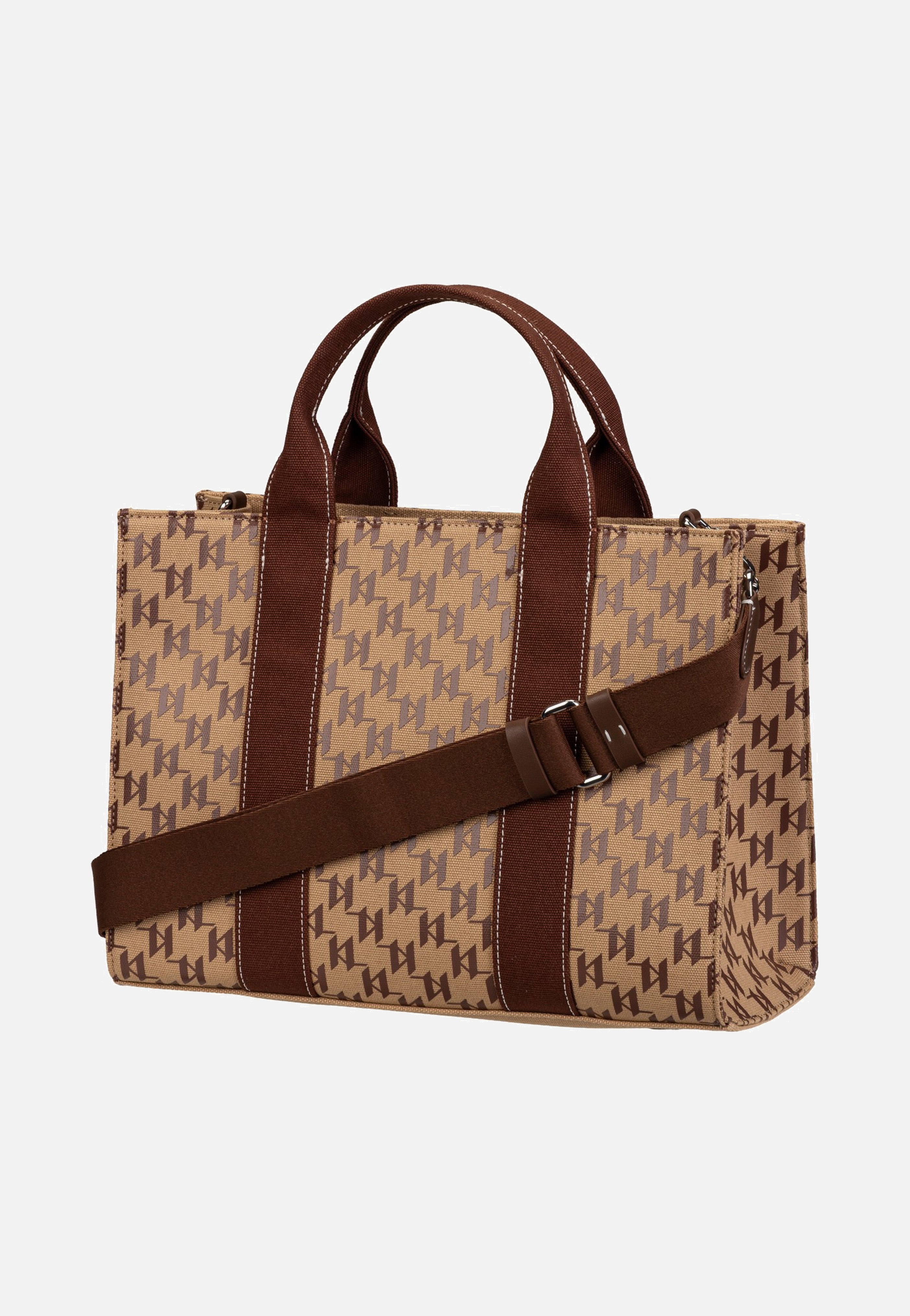Karl Lagerfeld - K/RSG Square Mono MD Tote Monogram Nougat Brown - Tote Bag | Women-Image