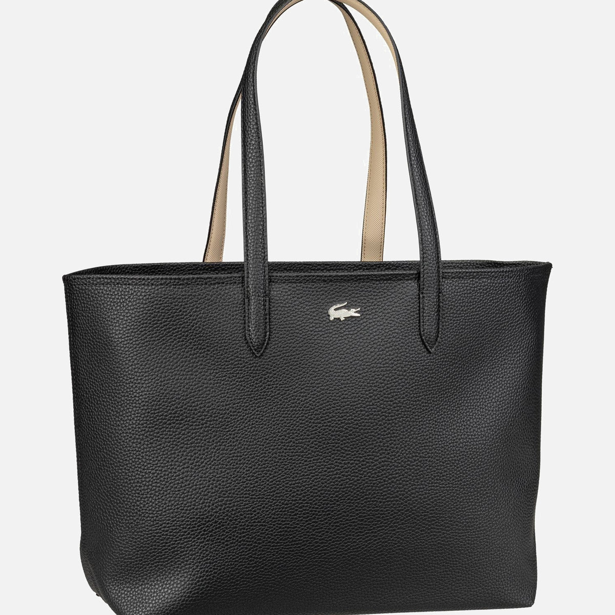 Lacoste Anna Zipped Shopping NF4823AA Noir Krema - Shopper | Sakoi
