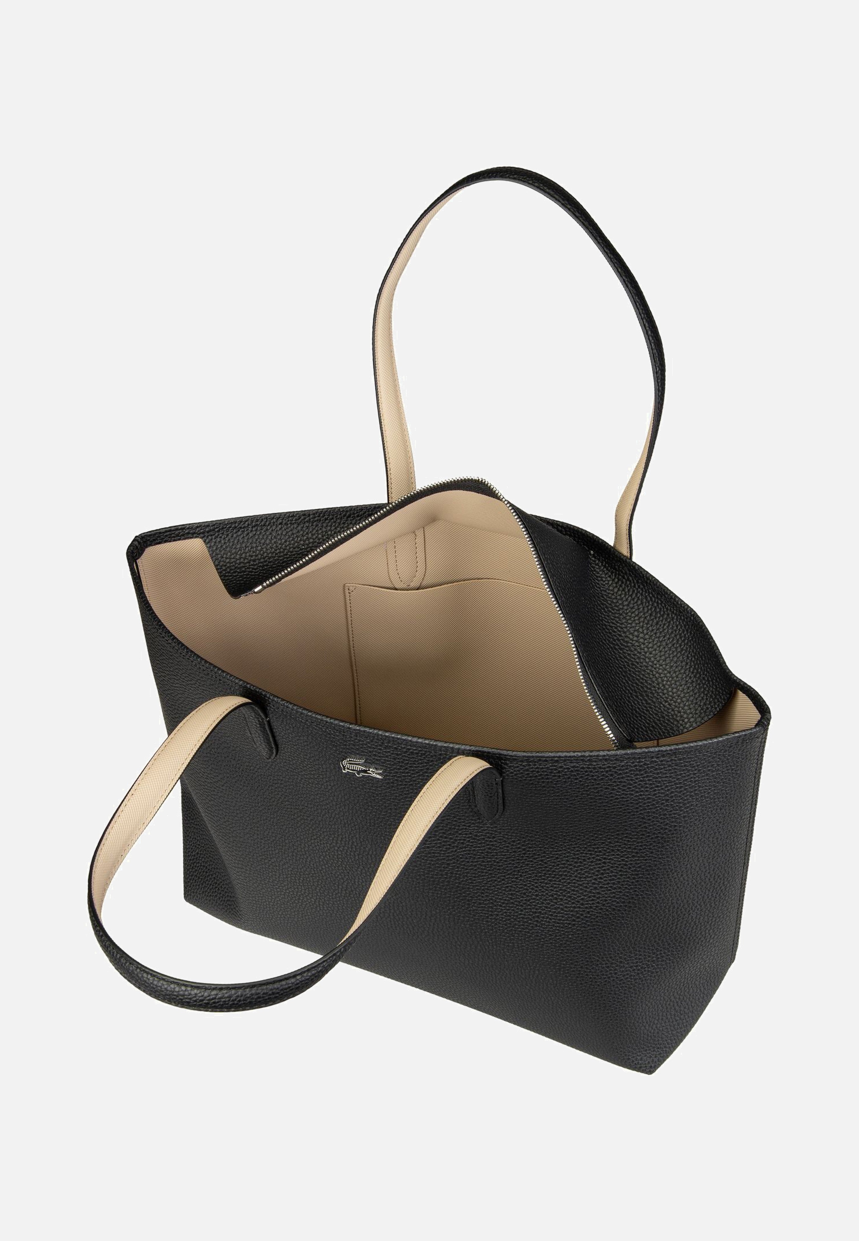 Lacoste - Anna Zipped Shopping NF4823AA Noir Krema - Shopper | Women-Image