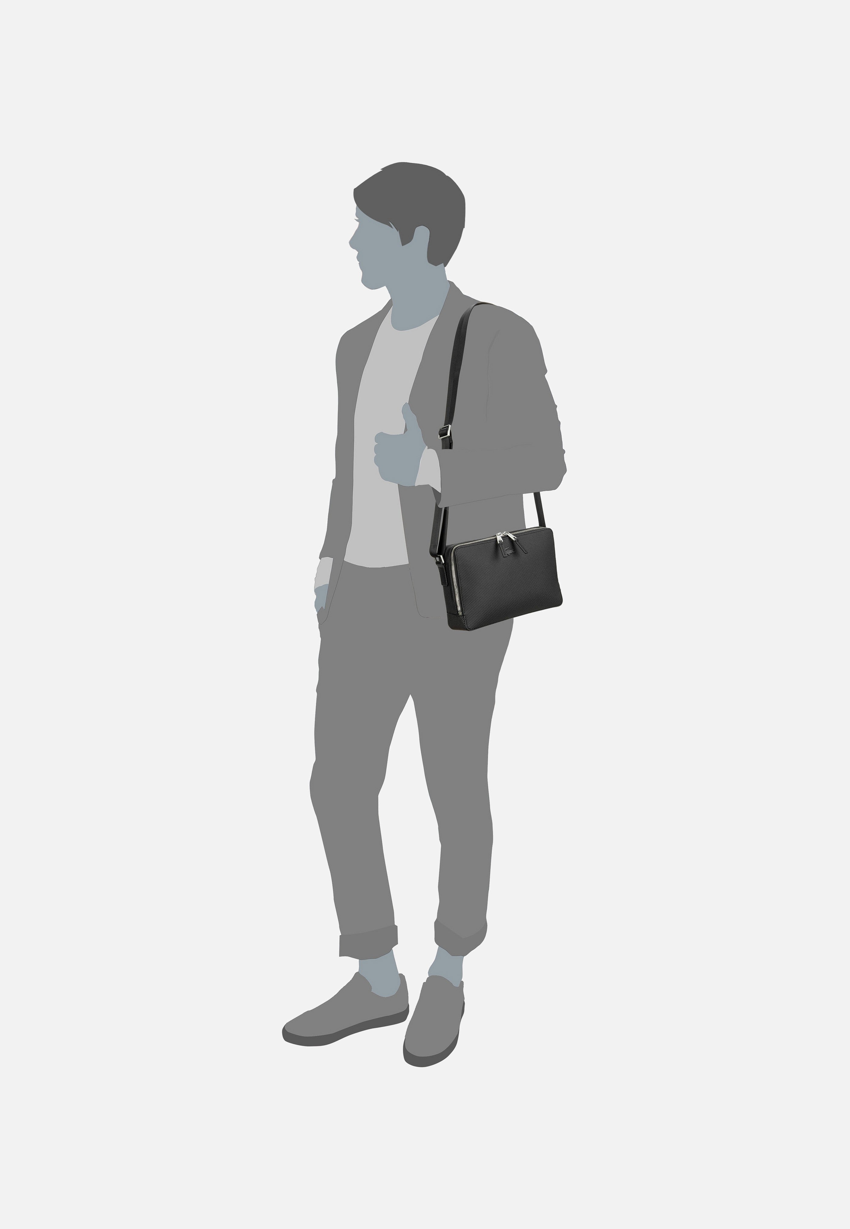 Lacoste - Chantaco Reporter Bag 3270 Black - Crossbody Bag | Men-Image