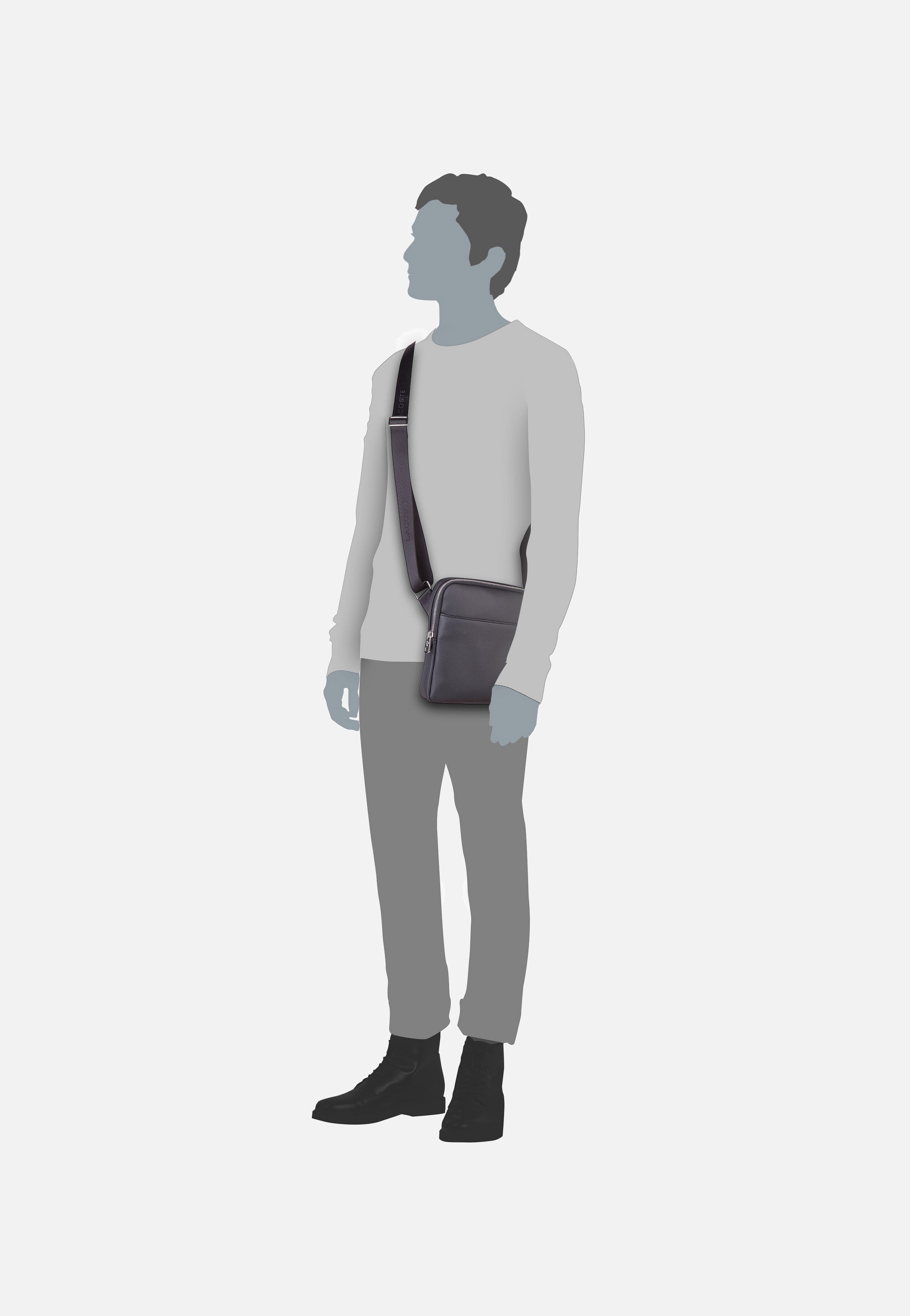 Lacoste - Gael 2839 Black - Shoulder Bag | Men-Image