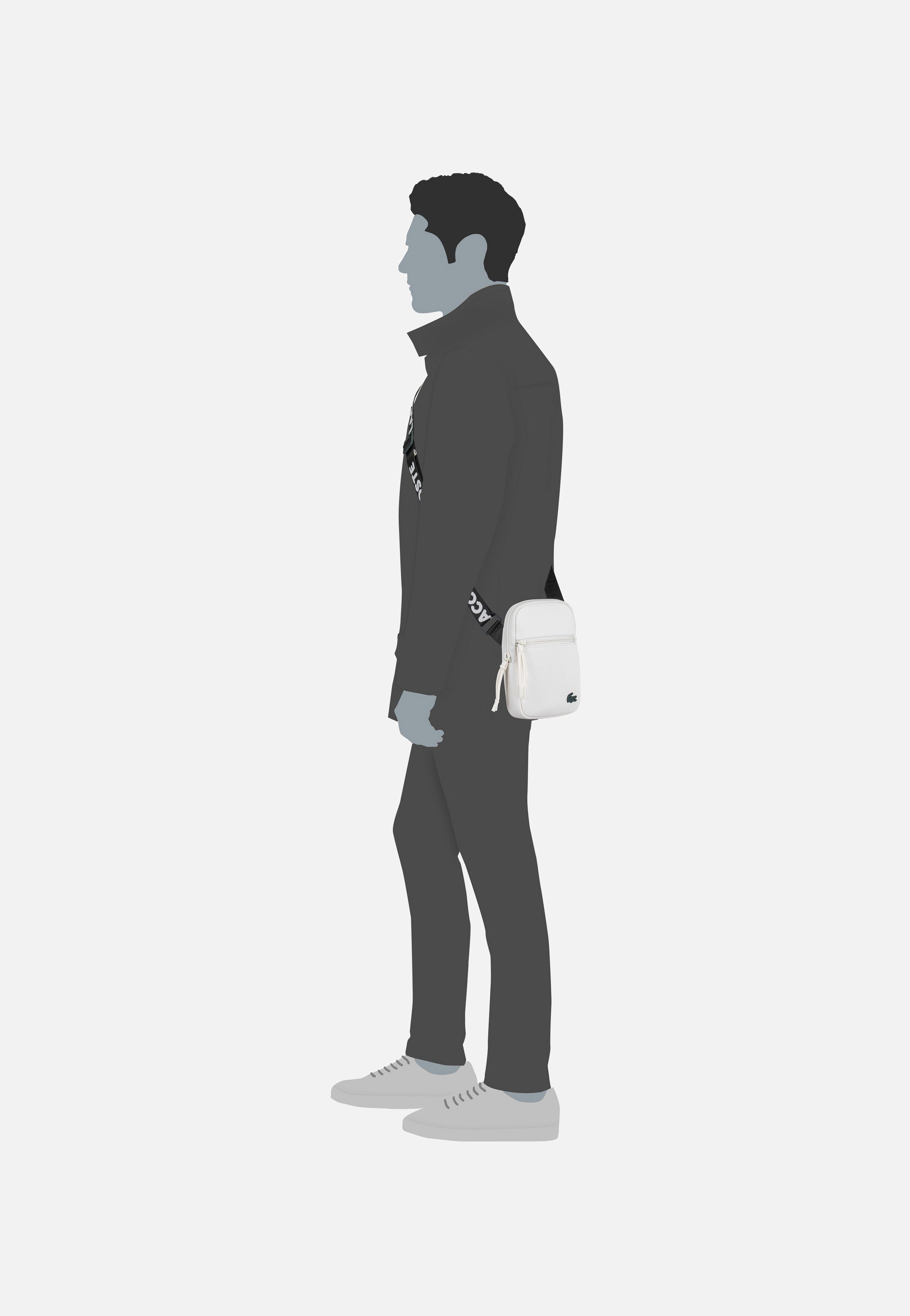 Lacoste - LCST Seasonal NH4679TX Jacquard Webbing Farine - Shoulder Bag | Men-Image