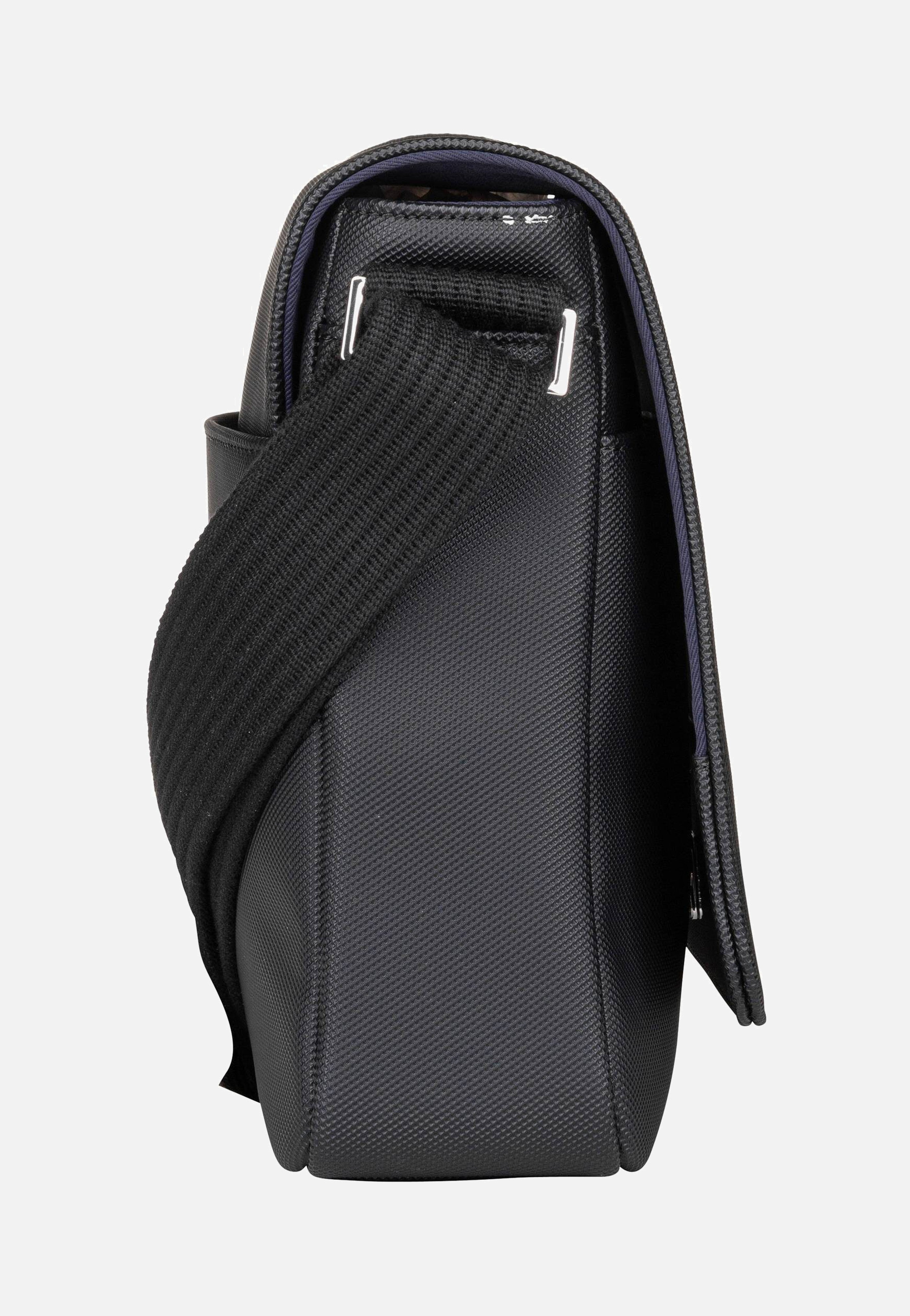 Lacoste Men's Classic Piqué NH4423HC Black Crossbody Bag