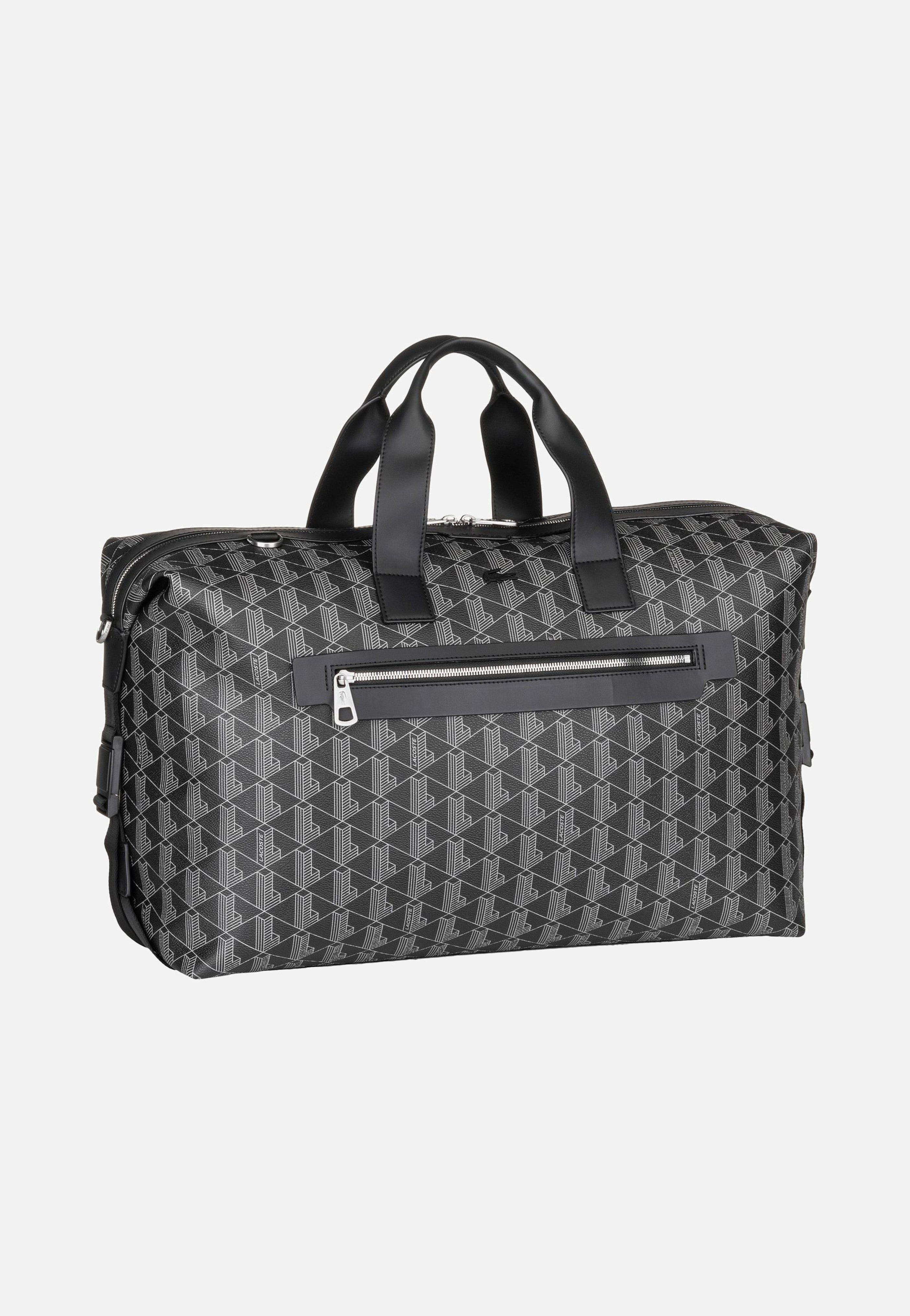 Lacoste - The Blend Duffle Monogram Noir Gris - Weekender | Neutral-Image