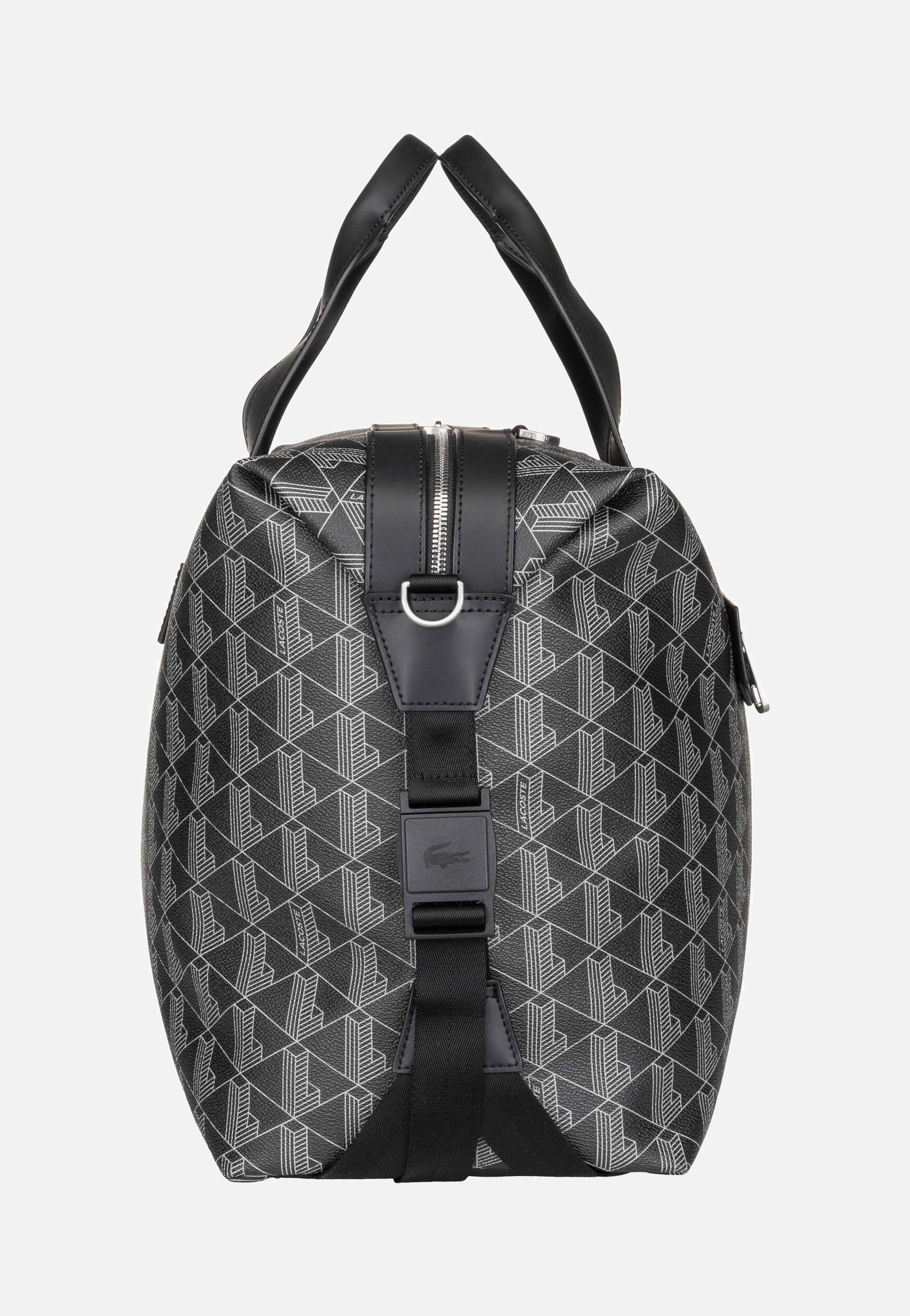 Lacoste - The Blend Duffle Monogram Noir Gris - Weekender | Neutral-Image