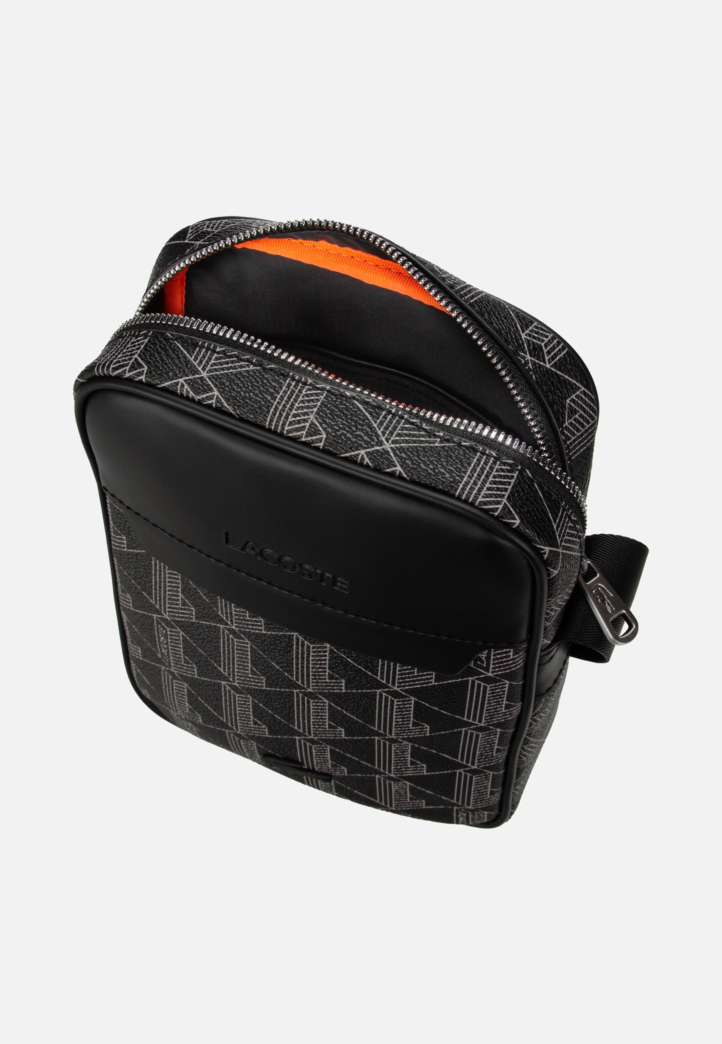 Lacoste - The Blend NH4410LX Monogram Noir Gris - Crossbody Bag | Men-Image