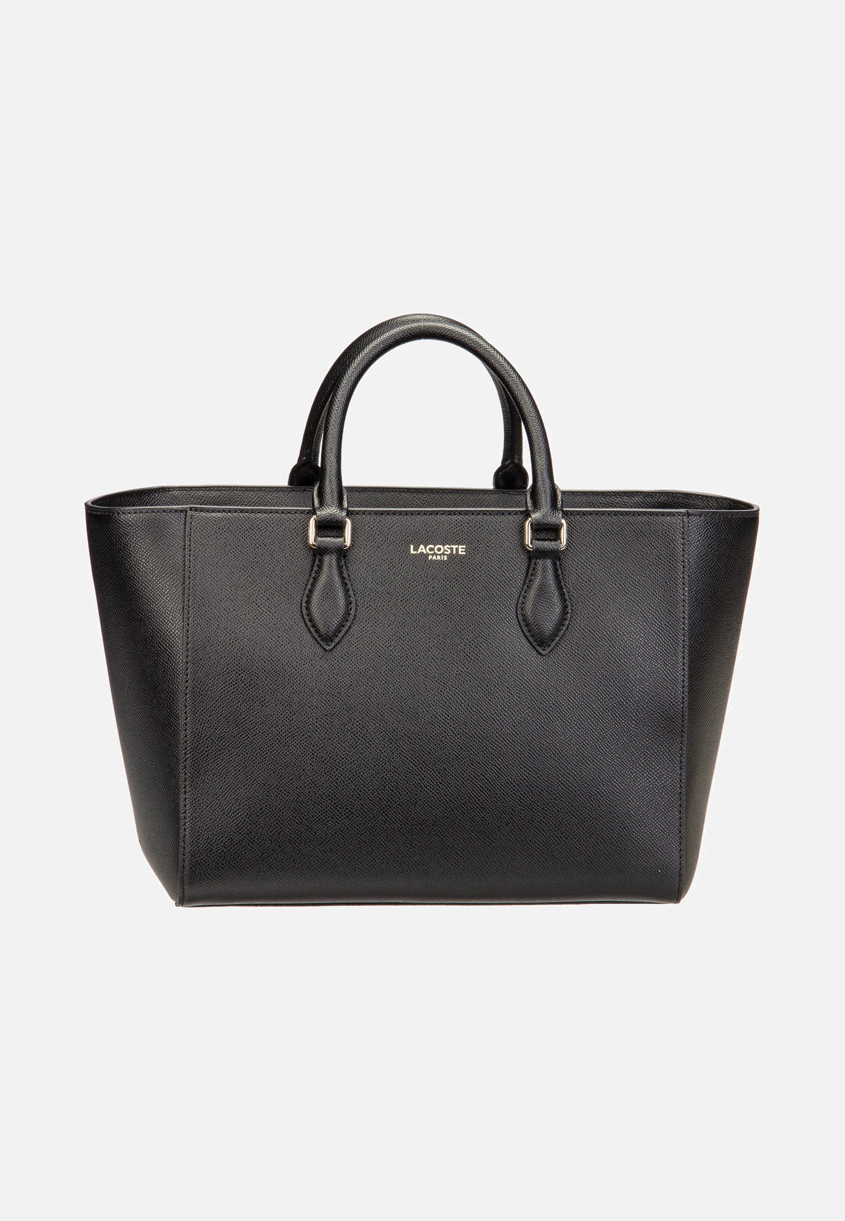 Lacoste Champs Elysees Top Handle Noir Handle Bag
