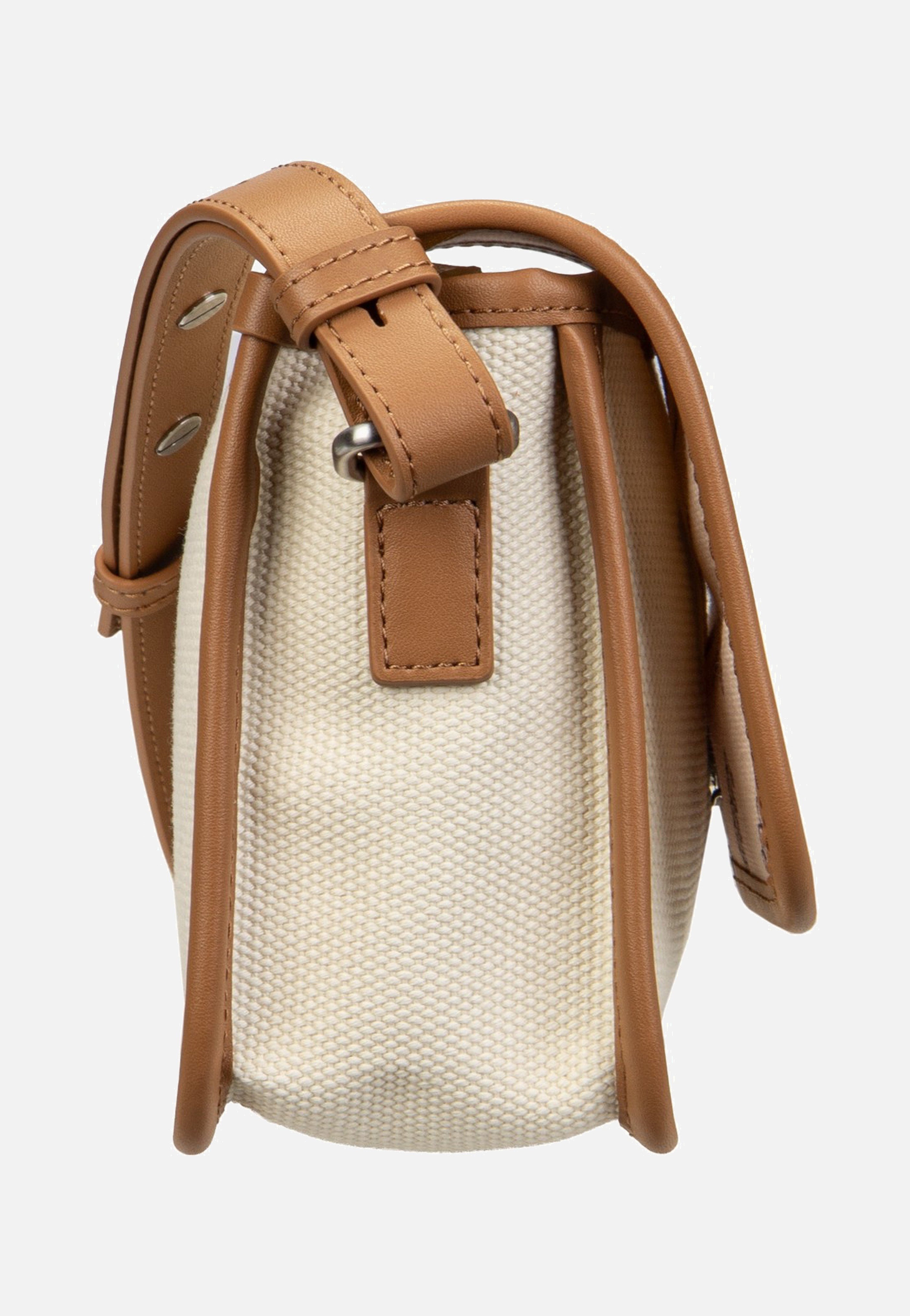 Lacoste Heritage Canvas Crossover Natural Tan Crossbody Bag
