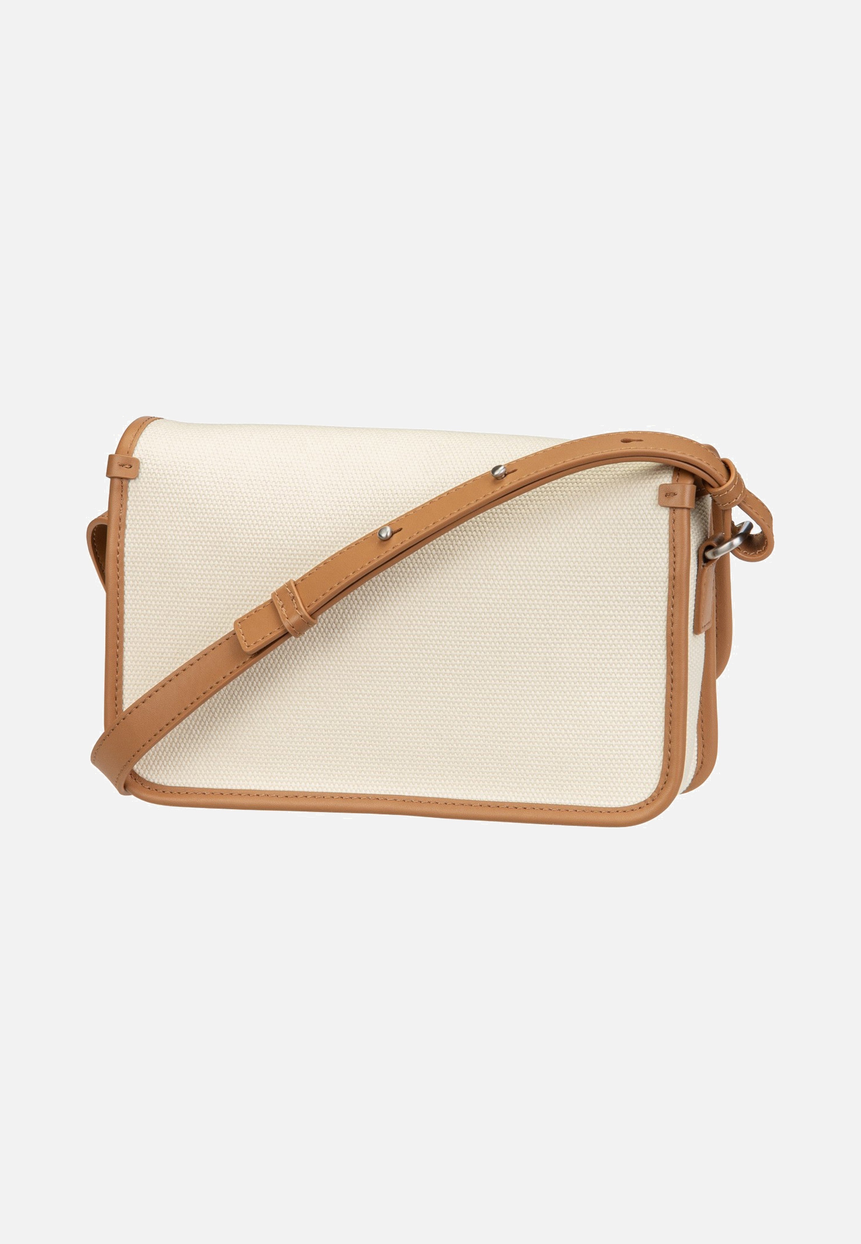 Lacoste Heritage Canvas Crossover Natural Tan Crossbody Bag