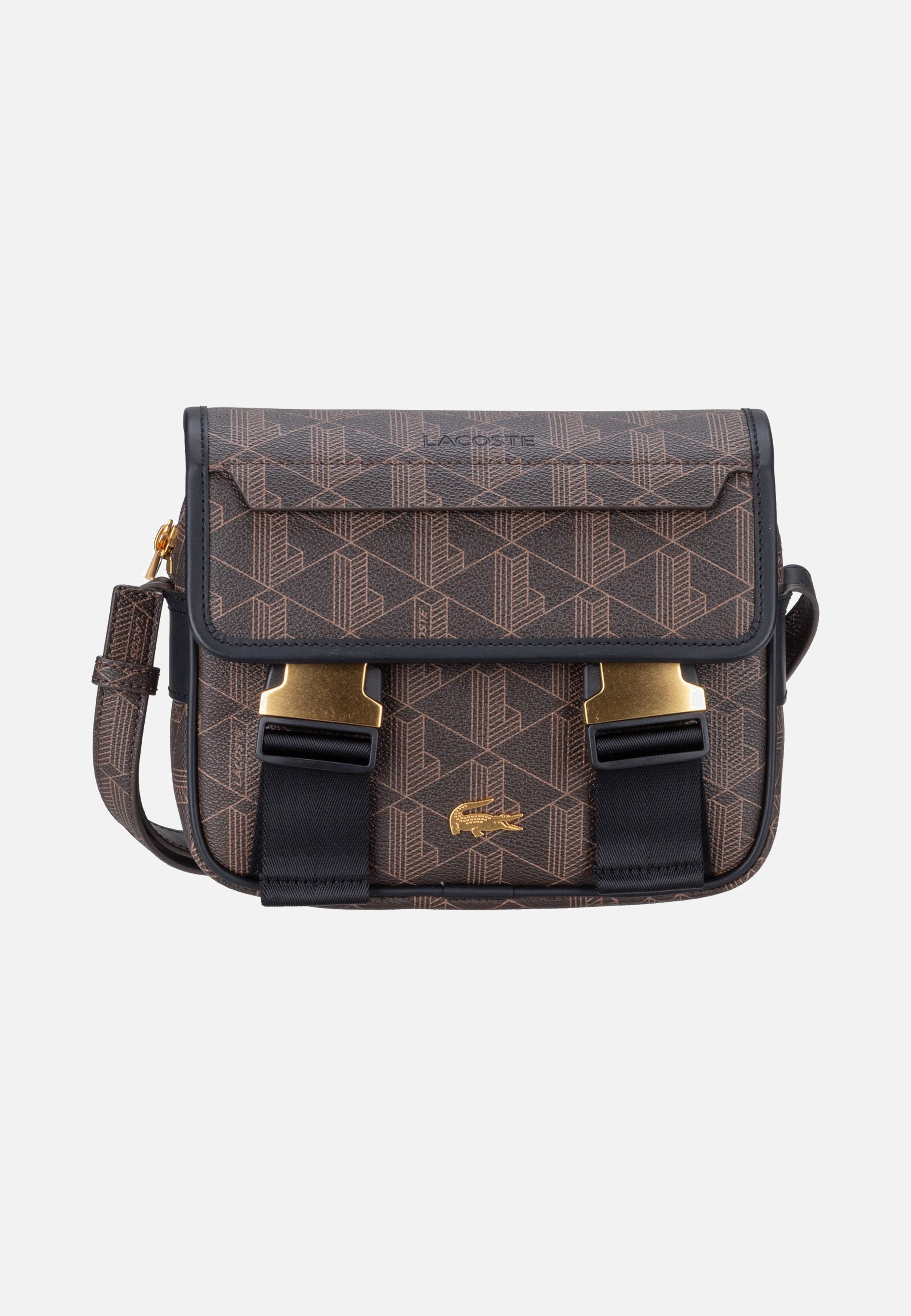 Lacoste The Blend Messenger Bag 5423 Mono Slate Black Shitake Crossbody Bag