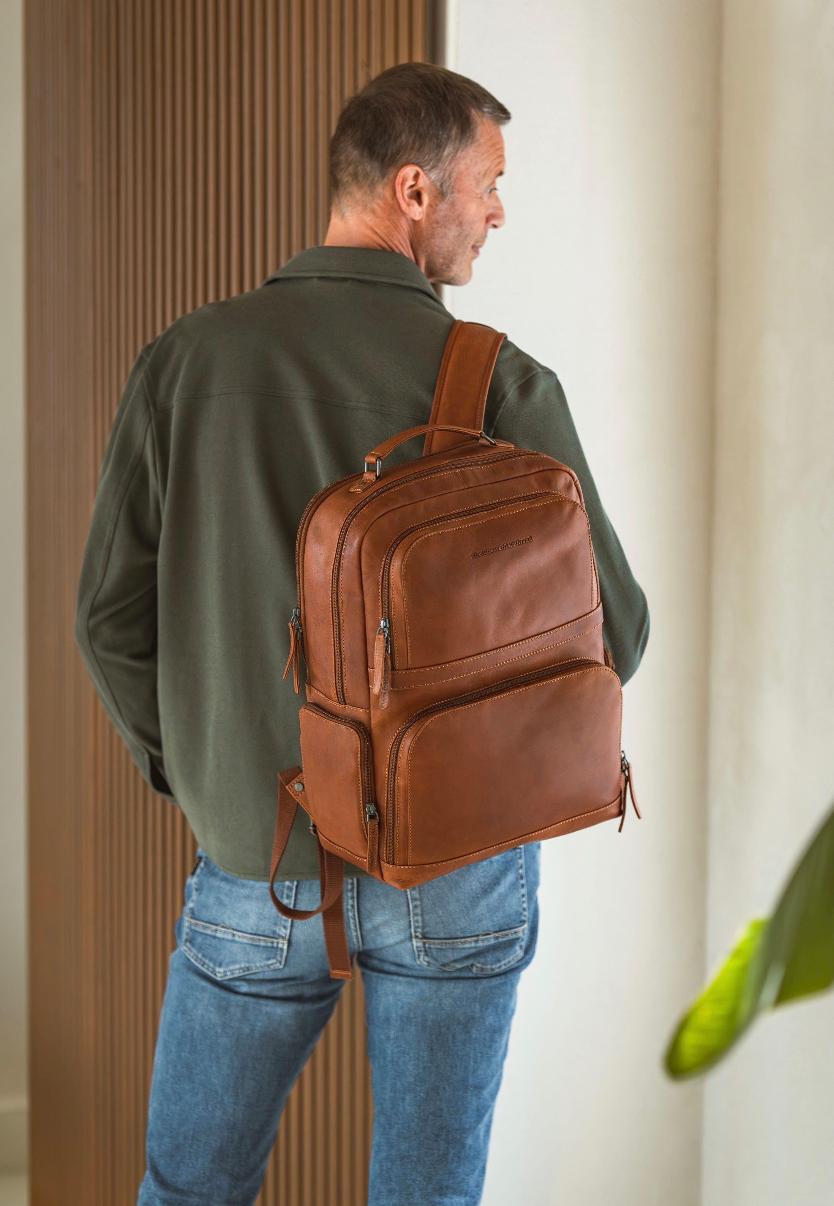 The Chesterfield Brand Lennox 0711 Cognac Backpack
