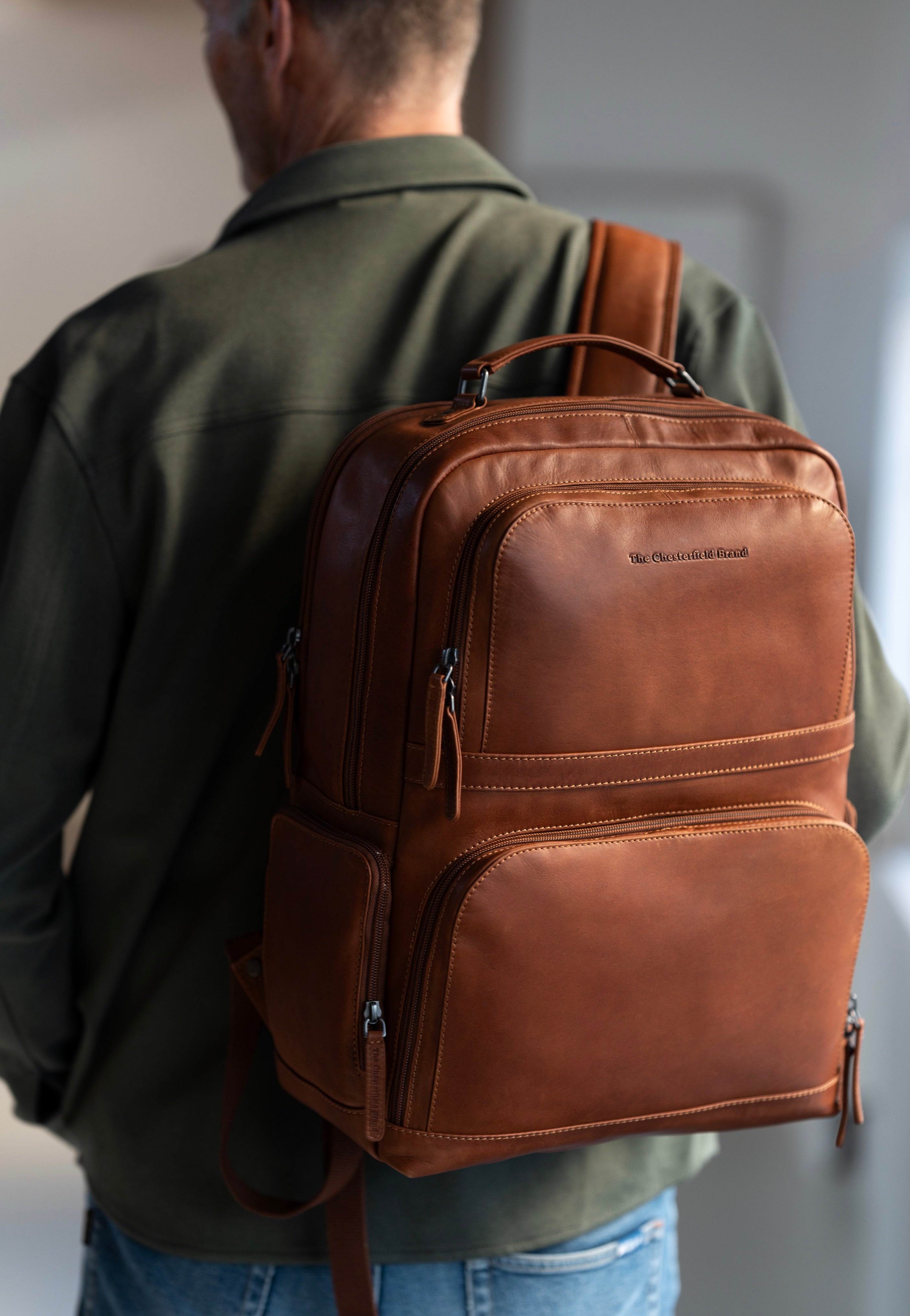 The Chesterfield Brand Lennox 0711 Cognac Backpack
