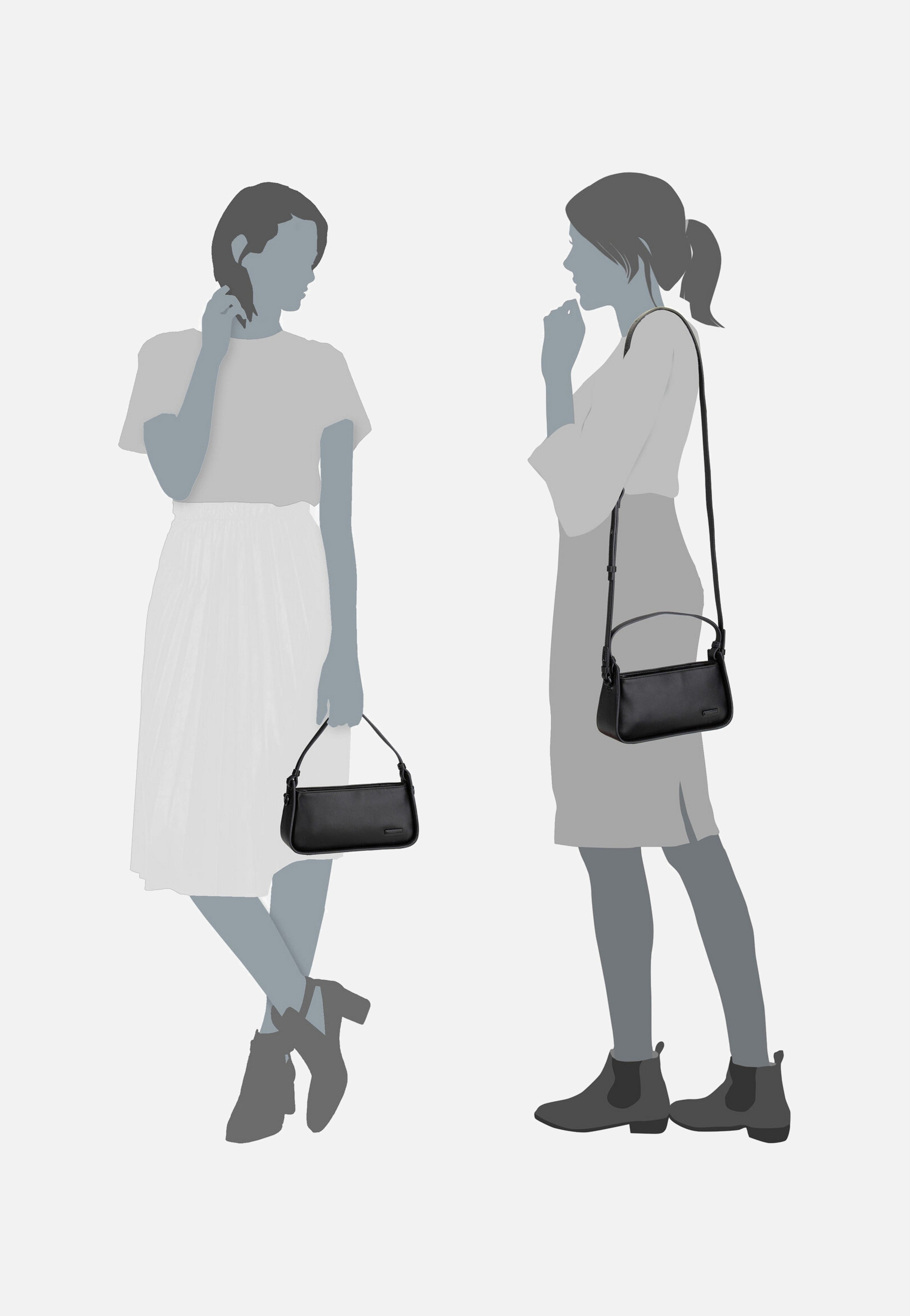 Liebeskind Berlin - Black Valentines Xbody XS Grey/Black - Handle Bag | Women-Image