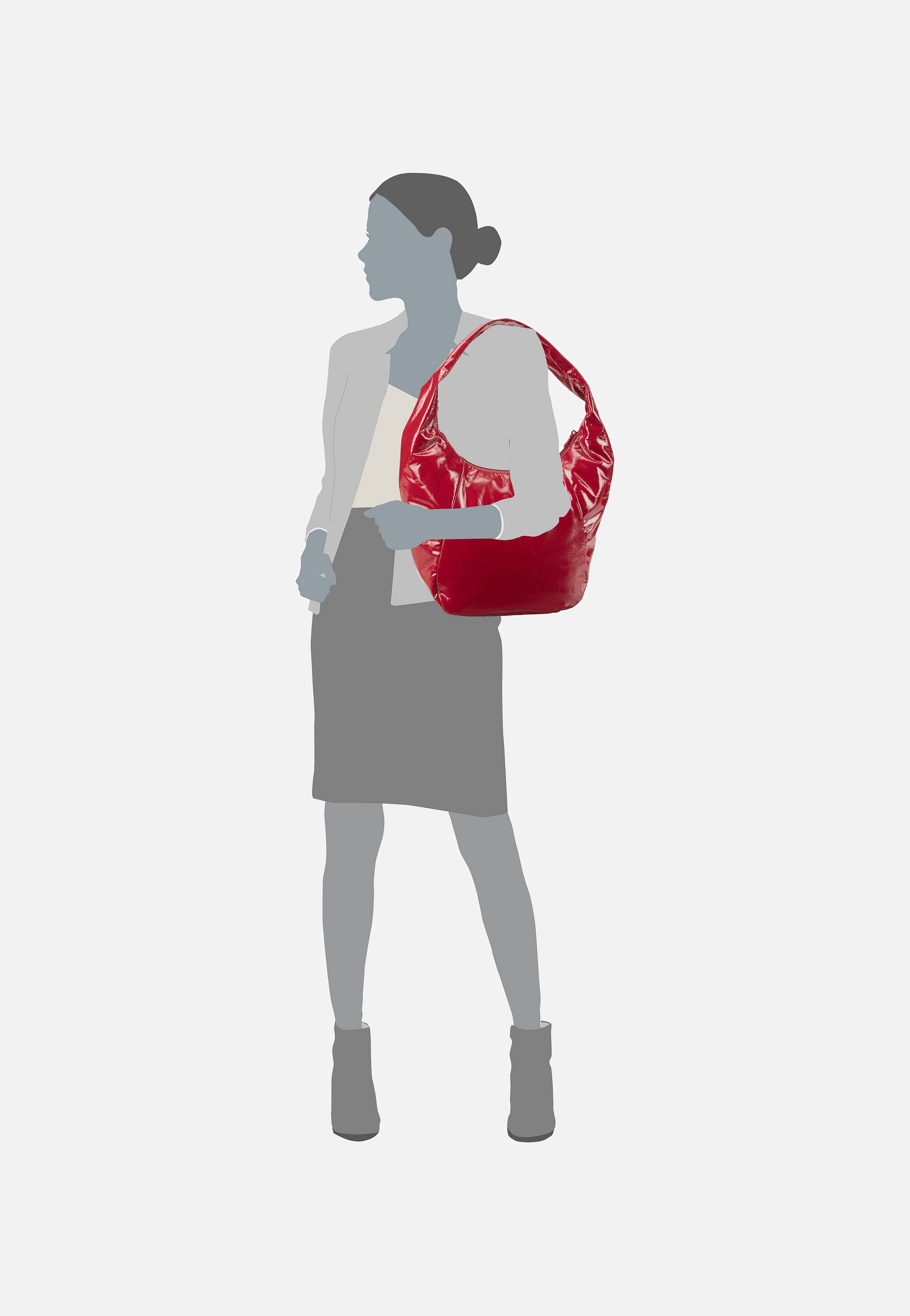 Liebeskind Berlin - Ferrah M Rain True Red - Hobo Bag | Women-Image
