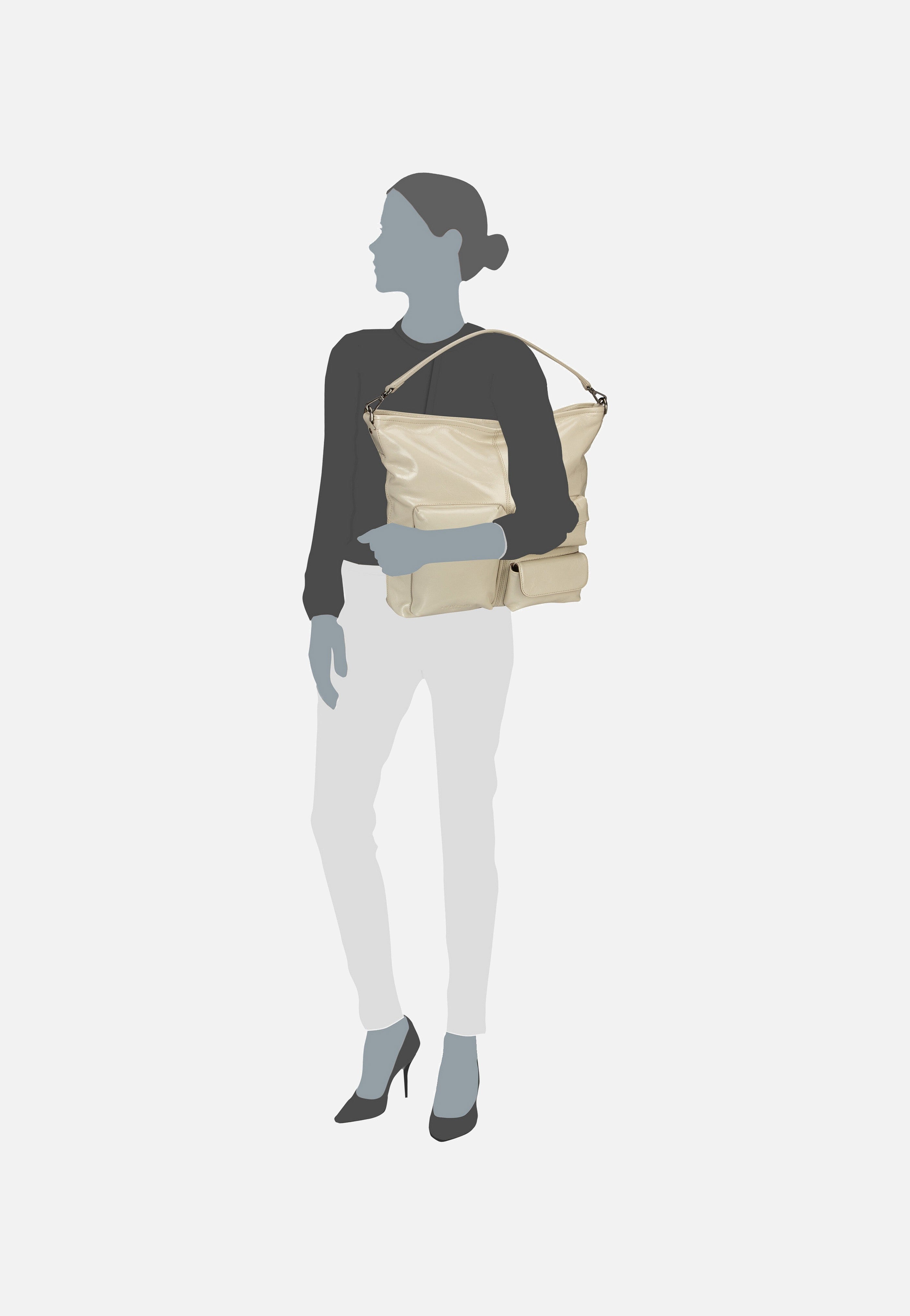 Liebeskind Berlin - LK 204 M Archive Milk - Hobo Bag | Women-Image