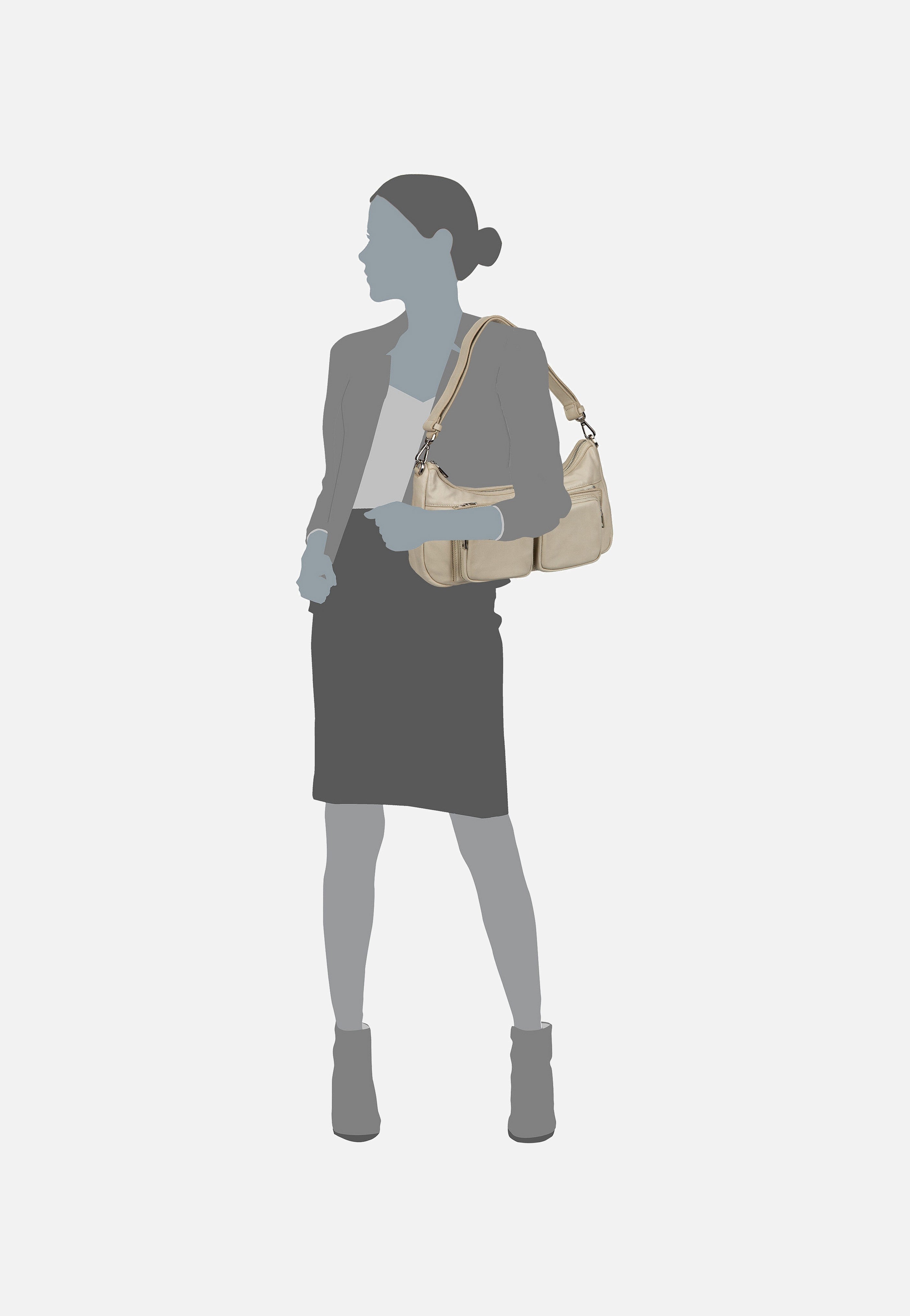 Liebeskind Berlin Maia M Sheep Natural Milk Shoulder Bag