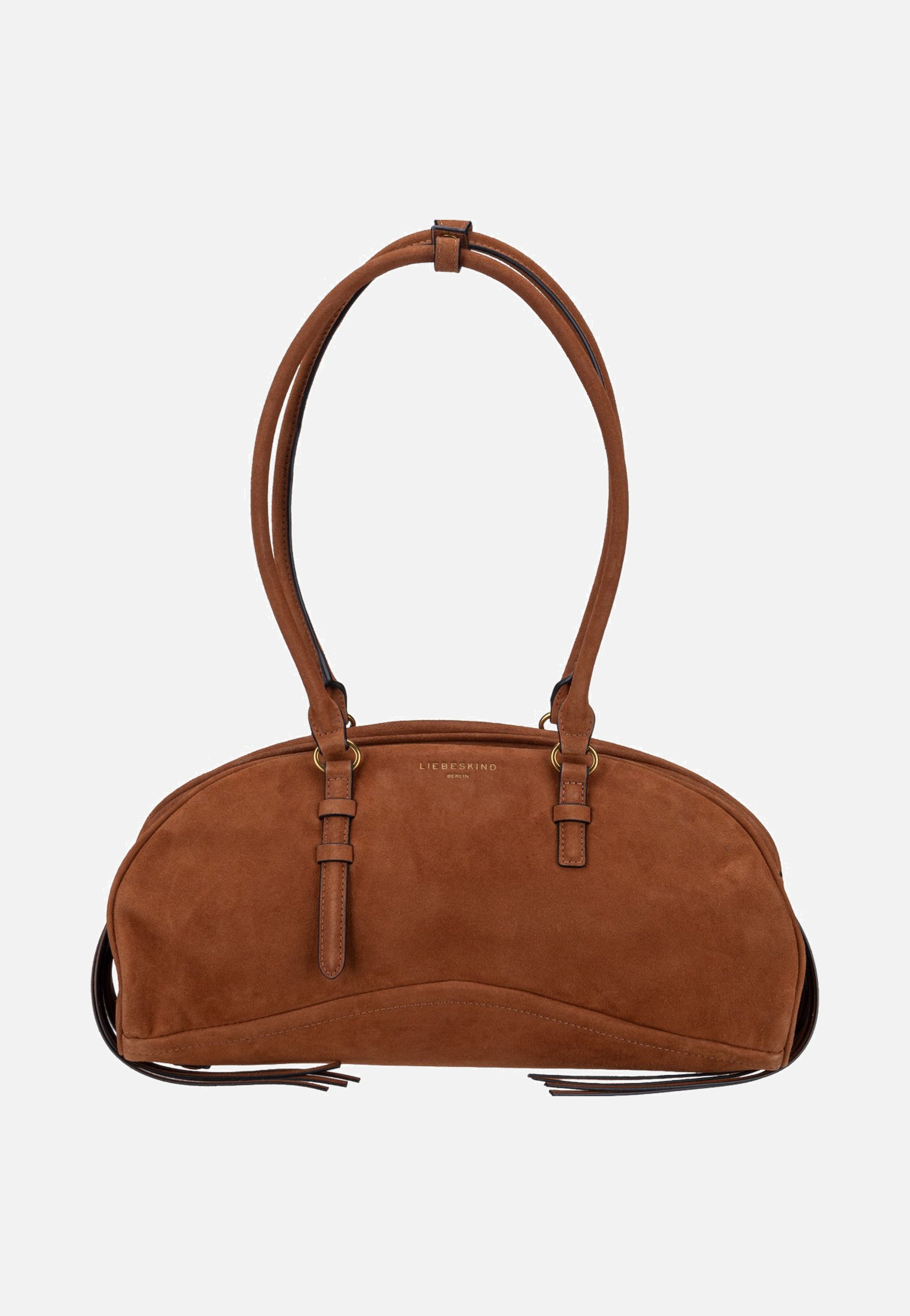 Liebeskind Berlin Capri Satchel M Suede Brown Borsa a tracolla
