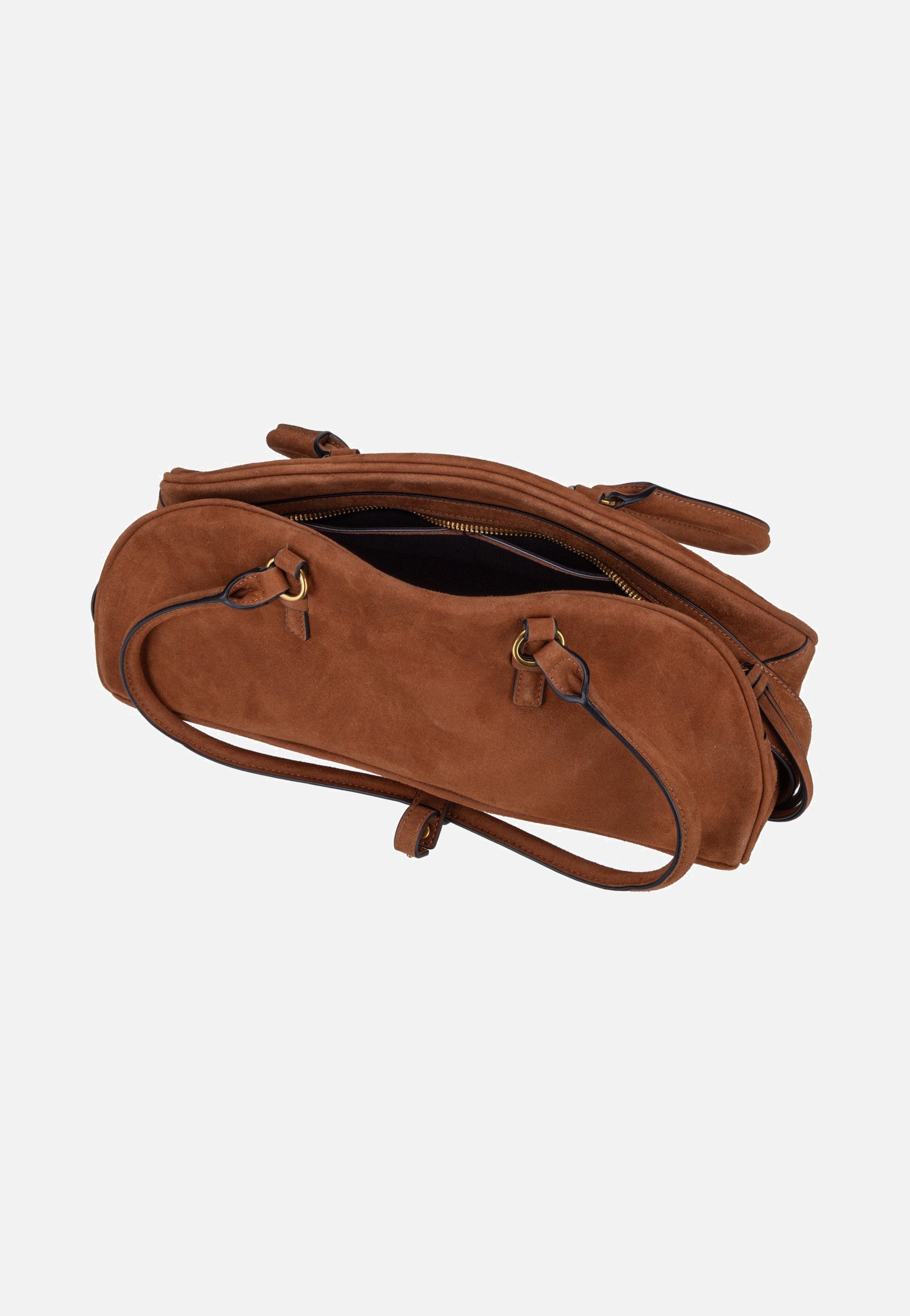 Liebeskind Berlin Capri Satchel M Suede Brown Borsa a tracolla