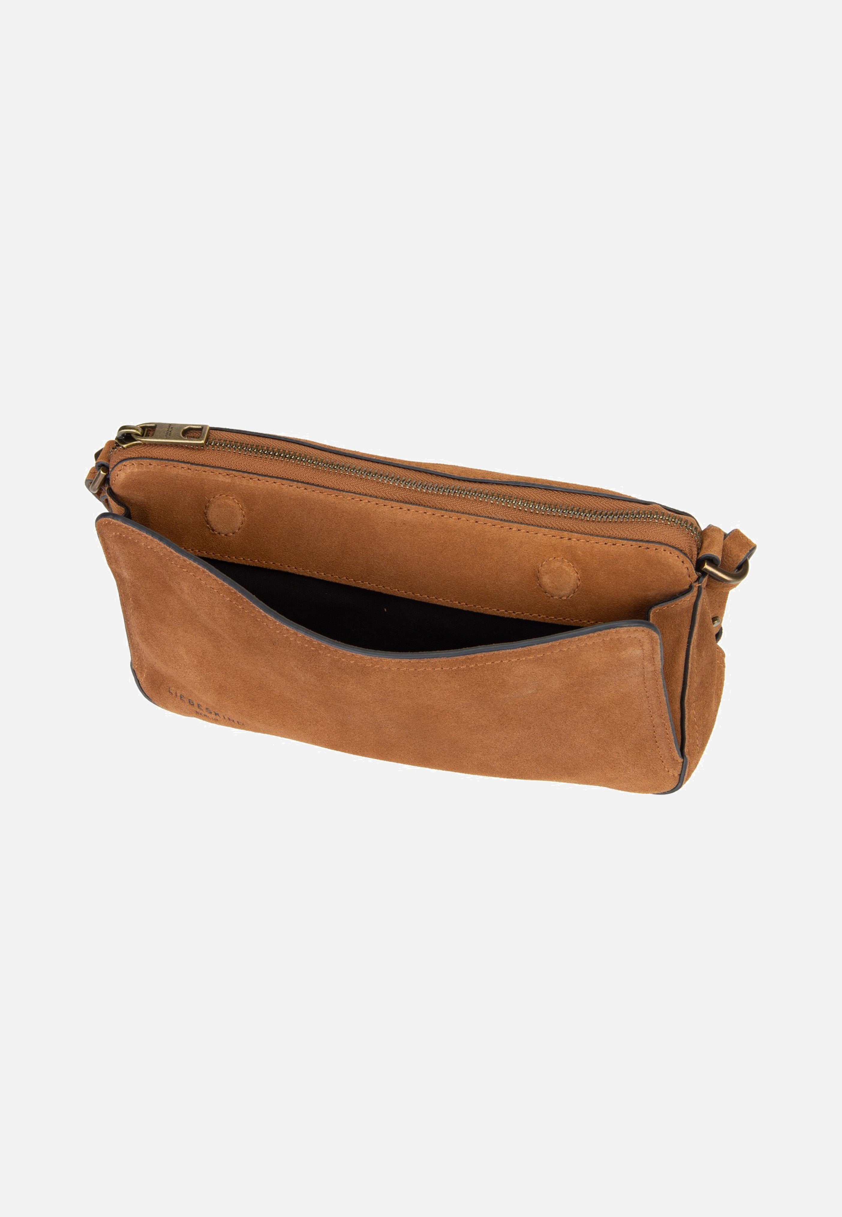 Liebeskind Berlin Clarice II Crossbody M Hydro Suede Brown Schoudertas