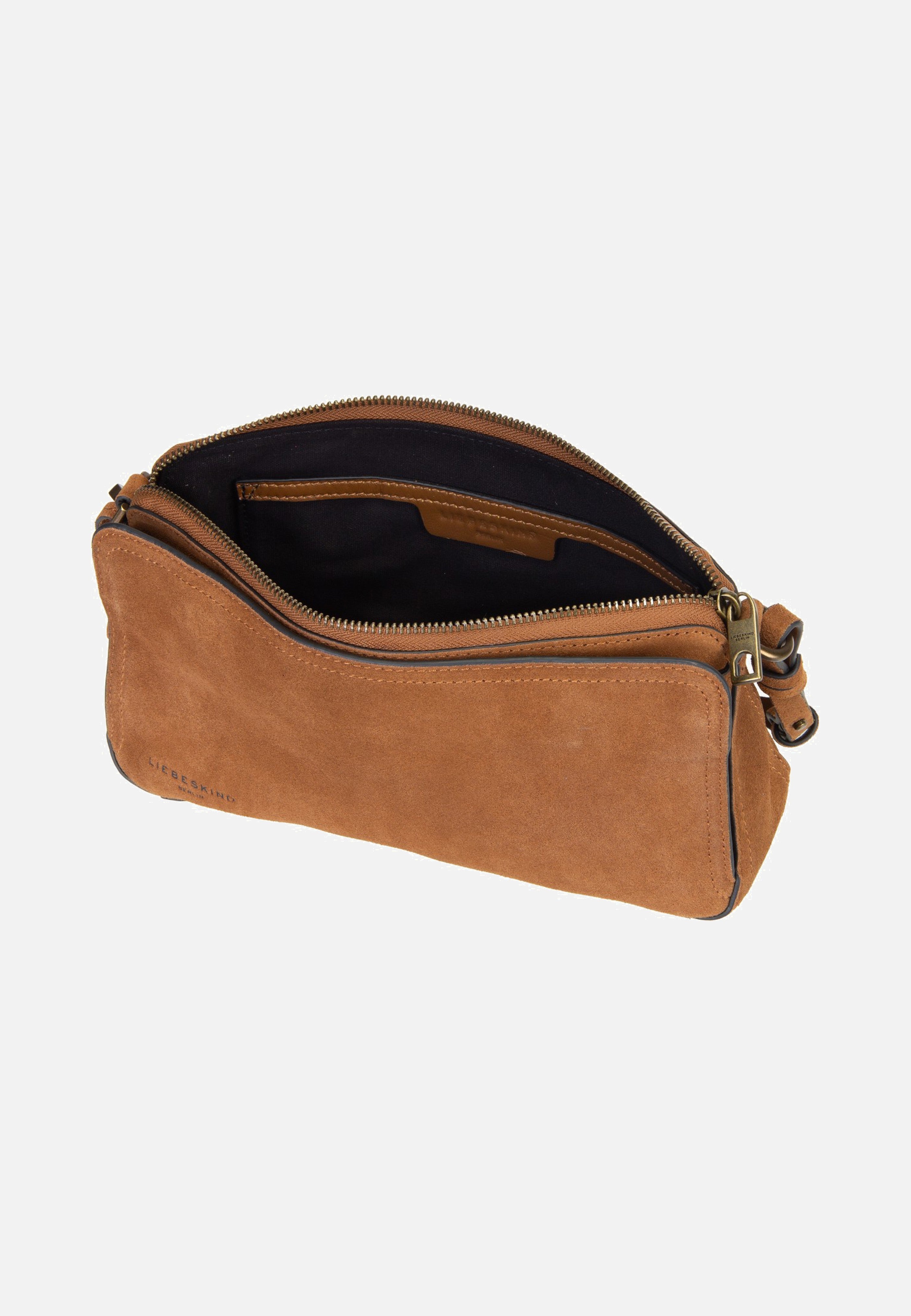 Liebeskind Berlin Clarice II Crossbody M Hydro Suede Brown Schoudertas