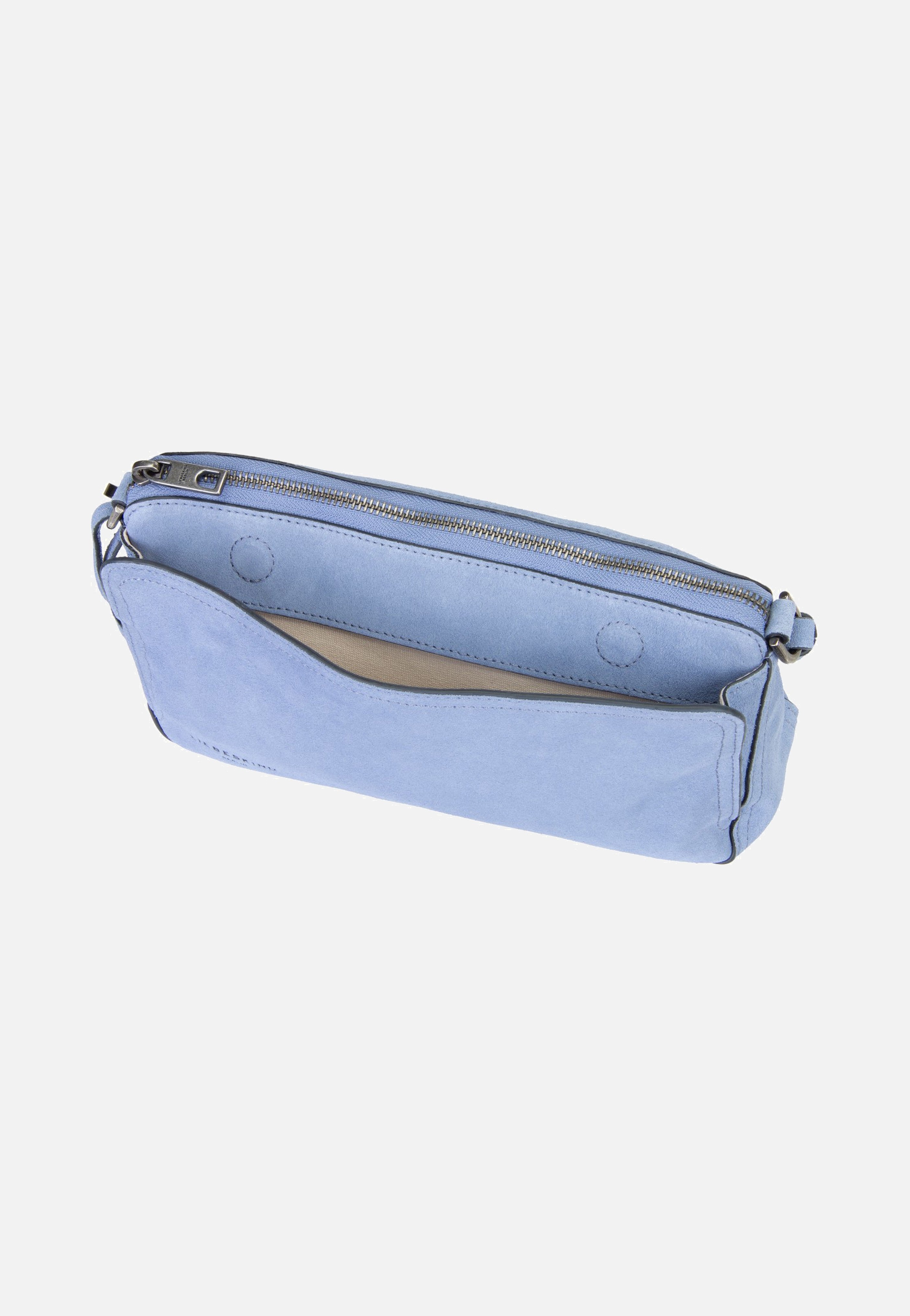 Liebeskind Berlin Clarice II Crossbody M Hydro Suede Flower Blue Schoudertas