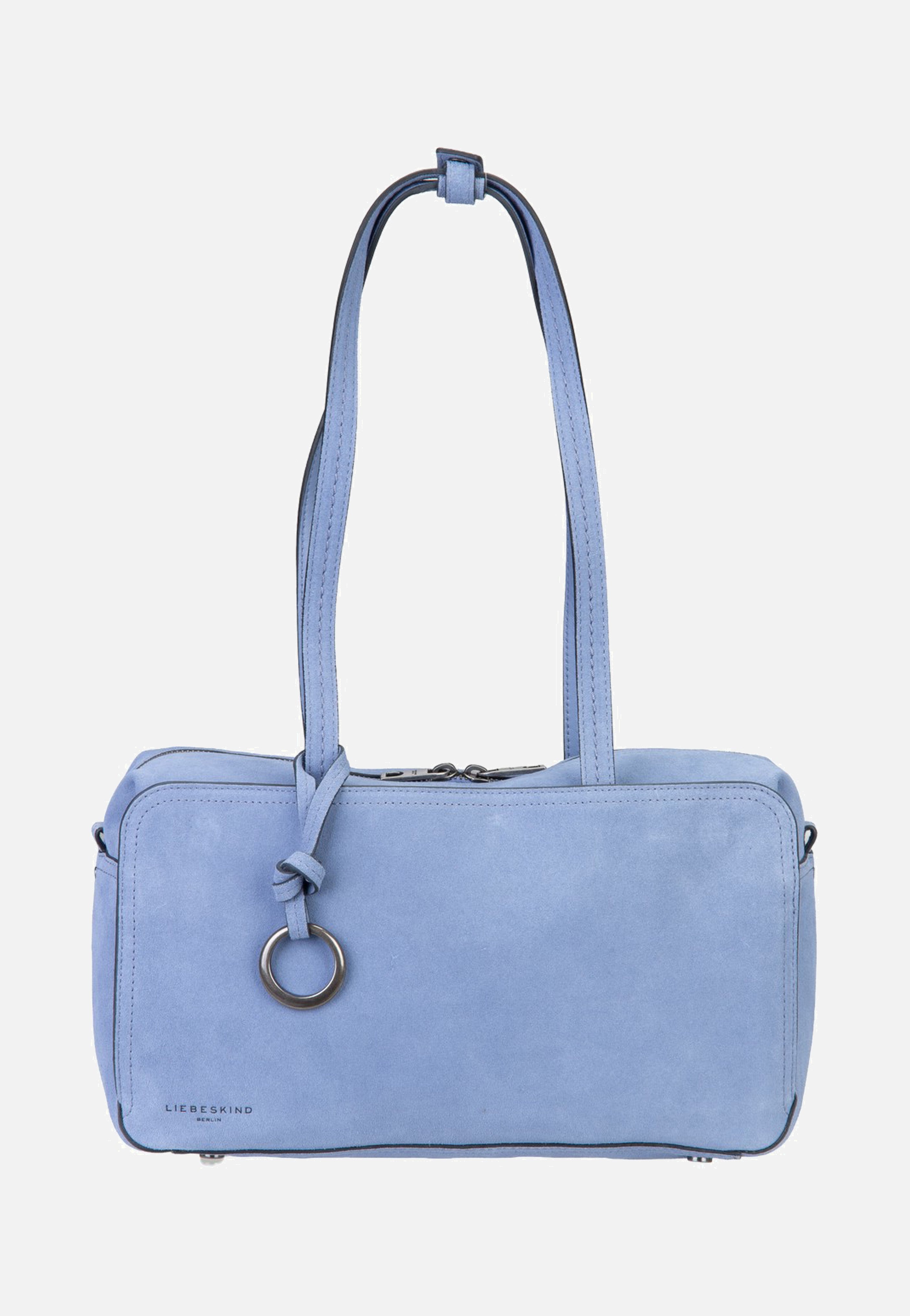 Liebeskind Berlin Clarice II Satchel M Hydro Suede Flower Blue Satchel