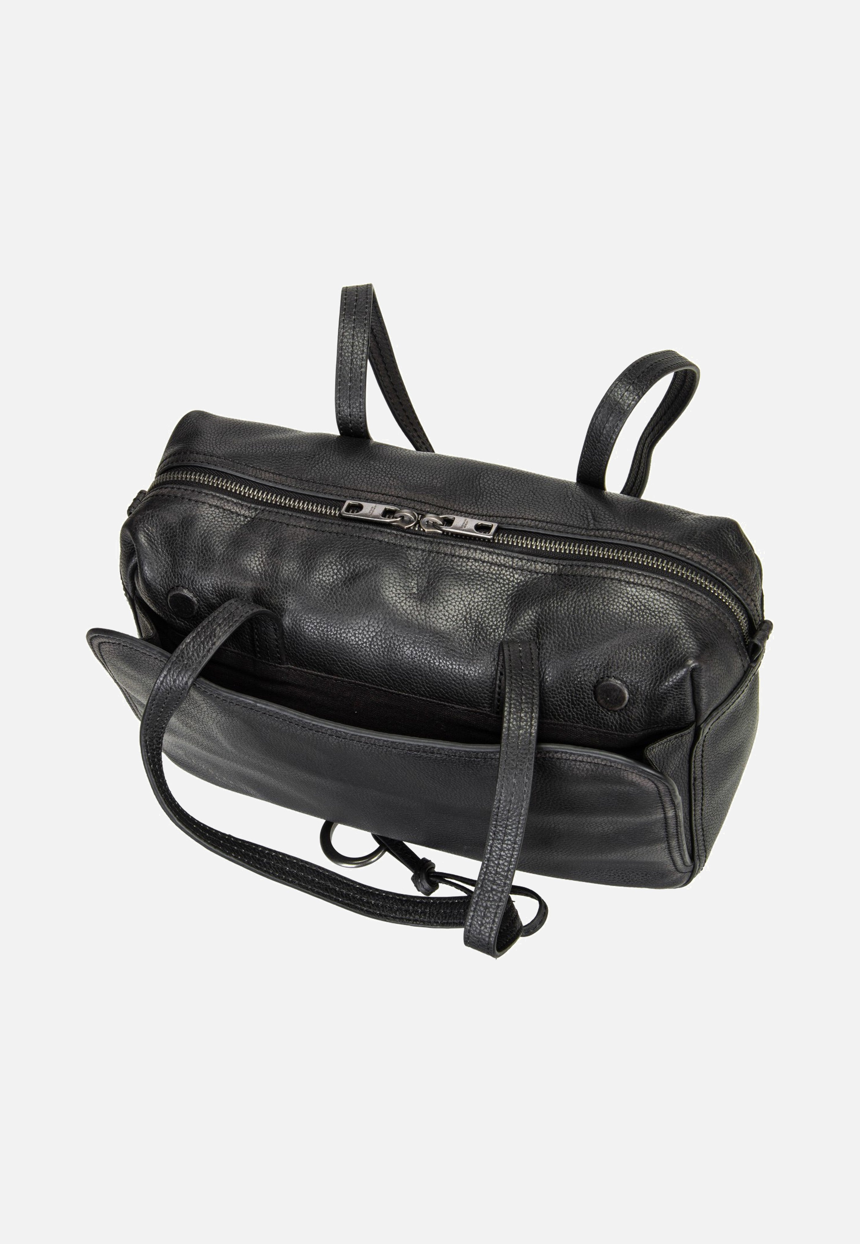 Liebeskind Berlin Clarice II Satchel M Vintage Pebble Black Satchel
